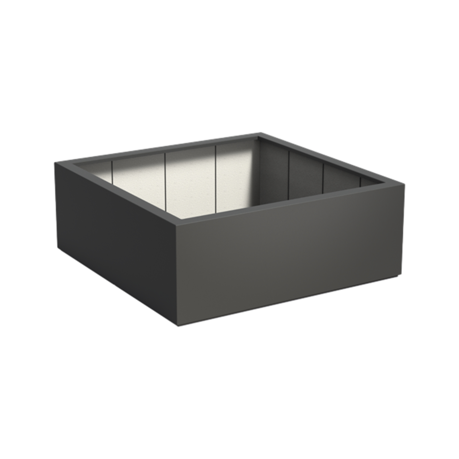 Adezz Pflanzgefäß Carrez Standard Quadrat aus Corten-Stahl Pflanzkübel 160x160x60