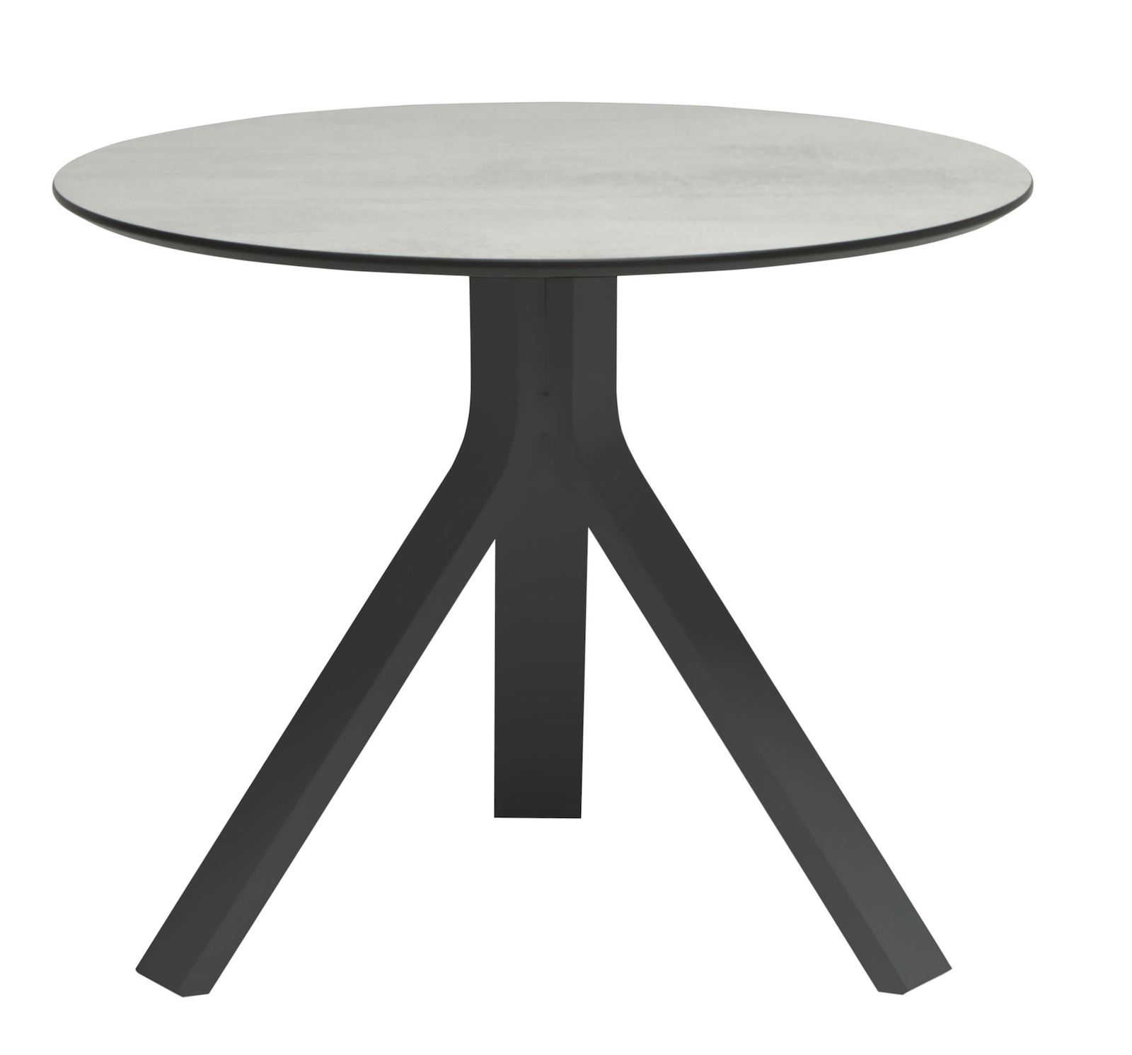Stern Beistelltisch Freddie Ø 55 cm Aluminium anthrazit/Silverstar 2.0 Zement hell Tisch Gartentisch