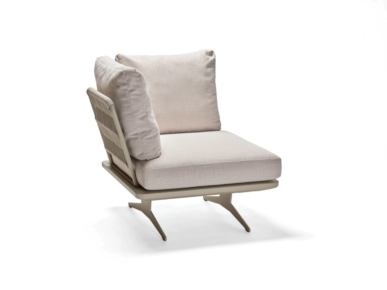 Stern Enya Lounge-Set 7-teilig Greige/Vanilla Lounge-Bank Lounge-Tisch Eckmodul Mittelelement