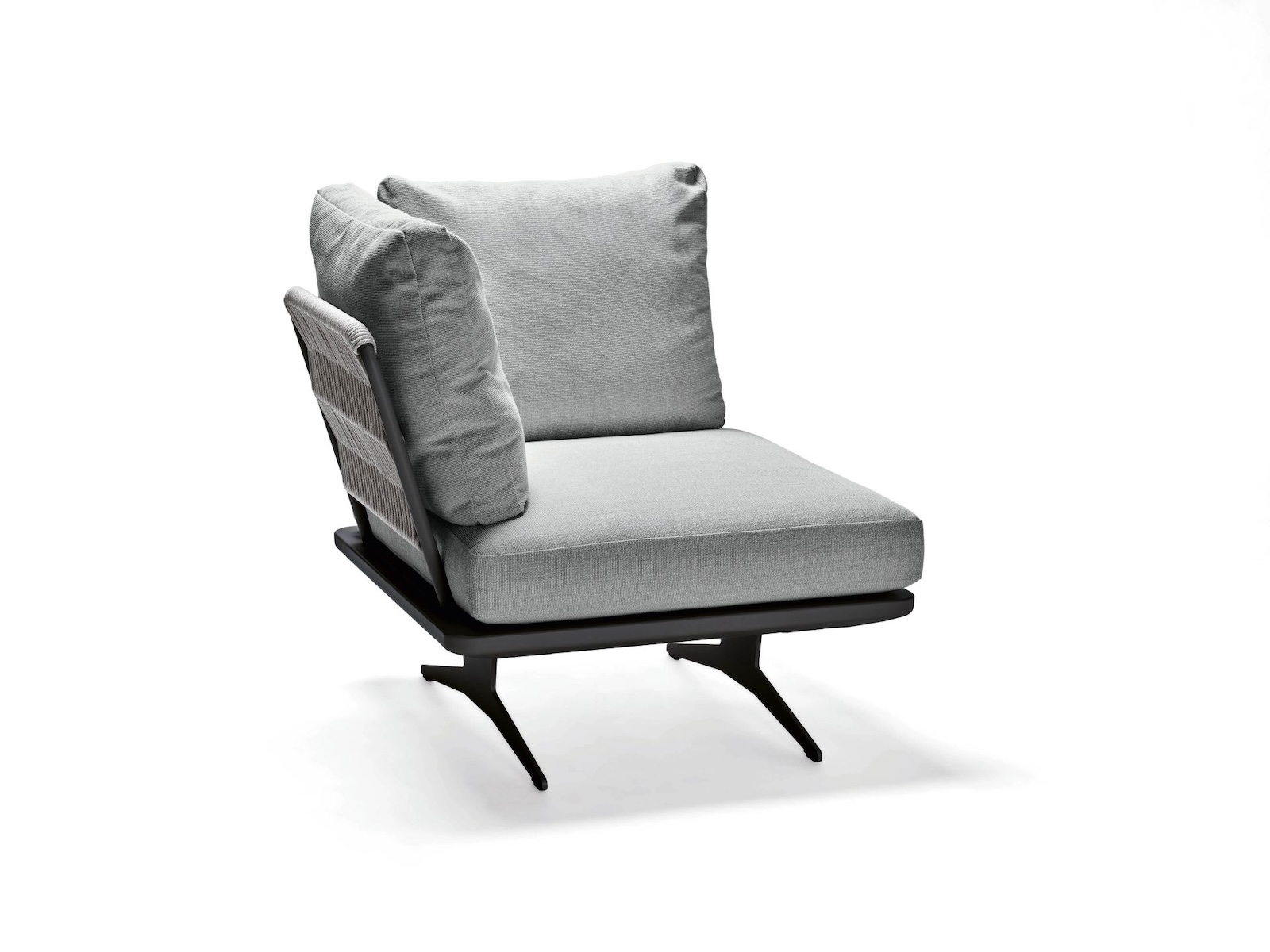 Stern Enya Lounge-Set 7-teilig granitgrau Lounge-Bank Lounge-Tisch Eckmodul Mittelelement Anstecktische