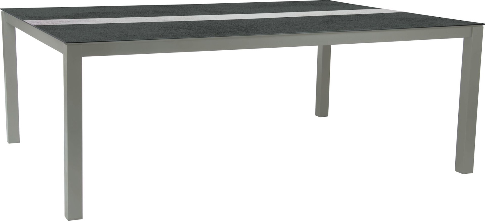 Stern Dining-Tisch Gartentisch Aluminium Silverstar 2.0 Zement/Zement hell 200x140 cm