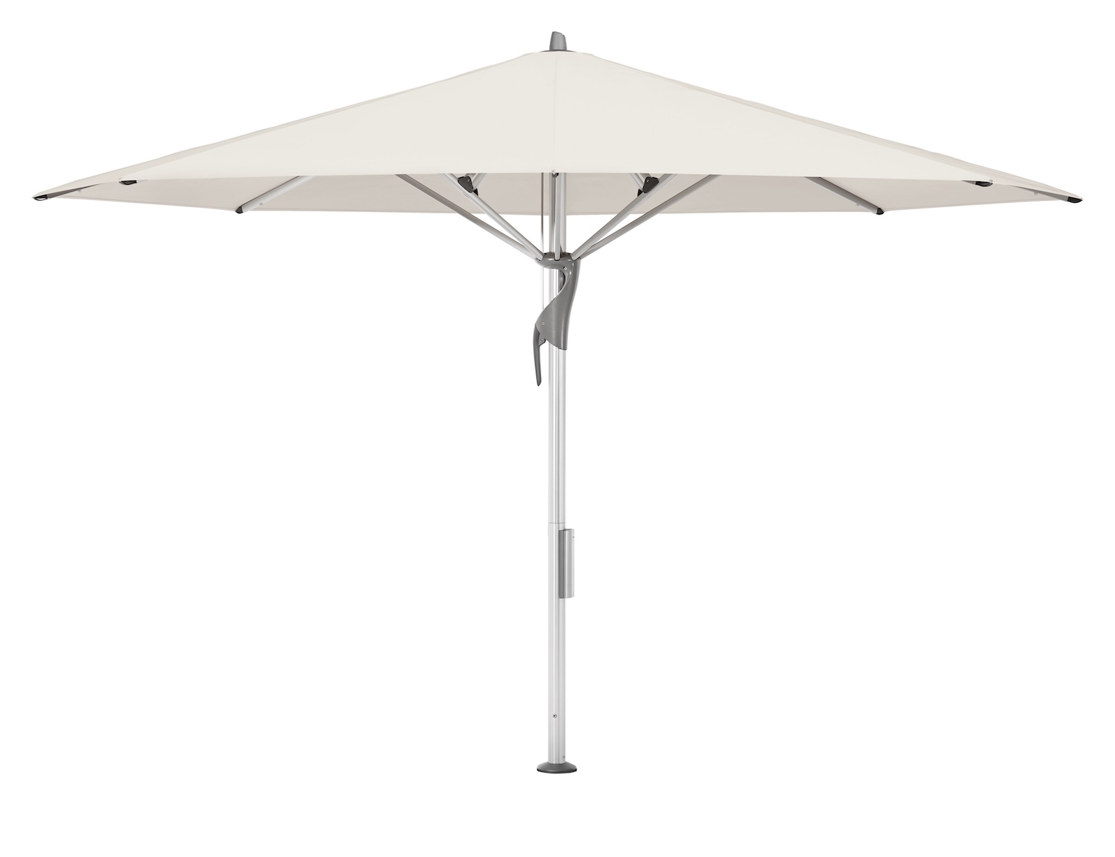 GLATZ Sonnenschirm FORTELLO® rund ø 400 cm Farbe 453 Vanilla Mittelmastschirm inkl. Akku-Pack