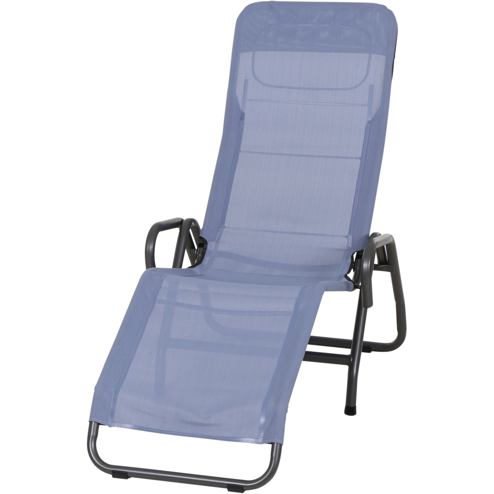 Siena Garden Sonnenliege BITO, 139 x 72 x 118 cm taubenblau J40970