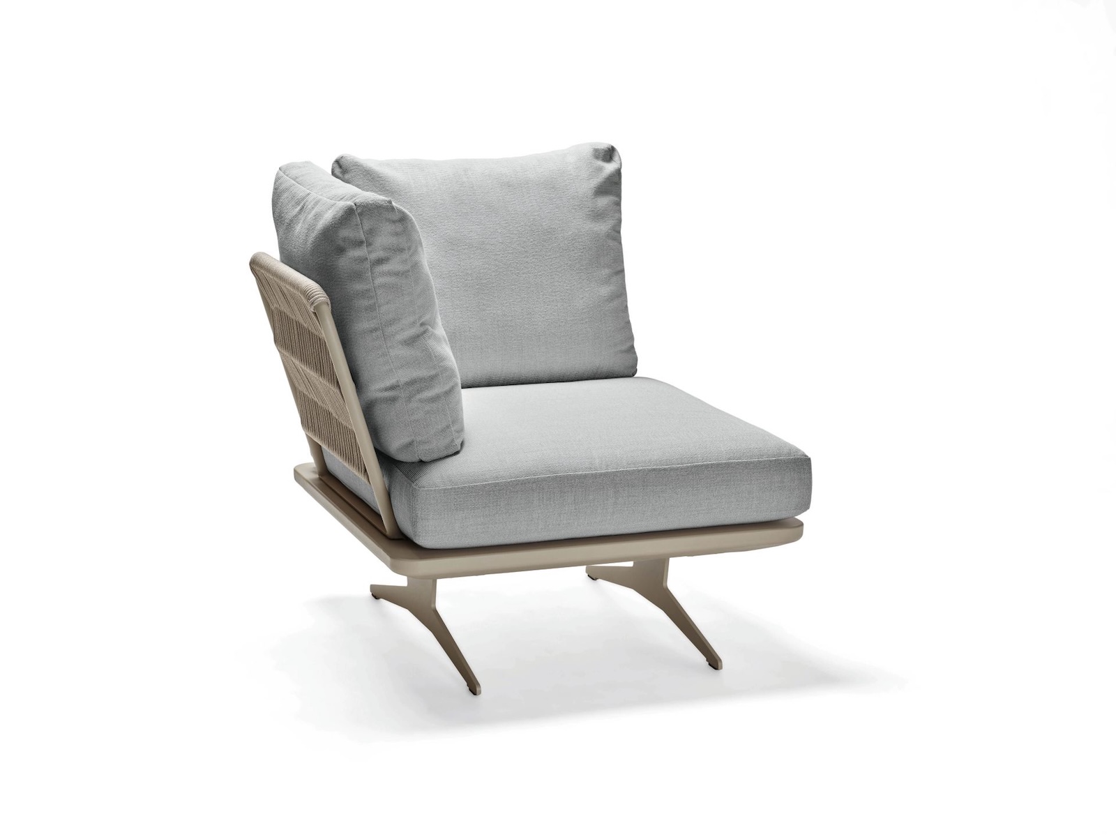 Stern Enya Lounge-Set 7-teilig Greige/Granitgrau Lounge-Bank Lounge-Tisch Eckmodul Mittelelement