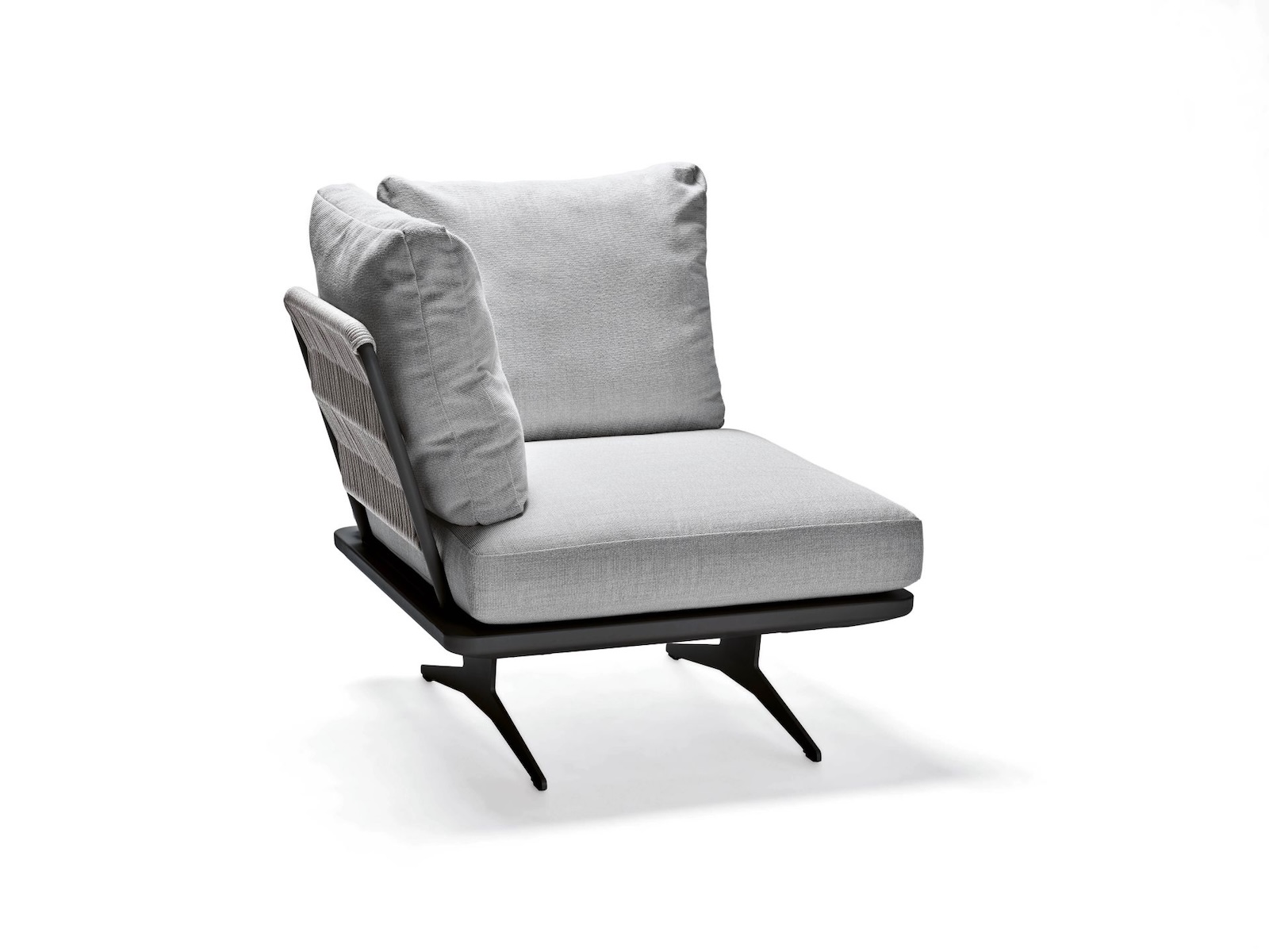 Stern Enya Lounge-Set 7-teilig perlgrau Lounge-Bank Tisch Eckmodul Mittelelement Anstcktische