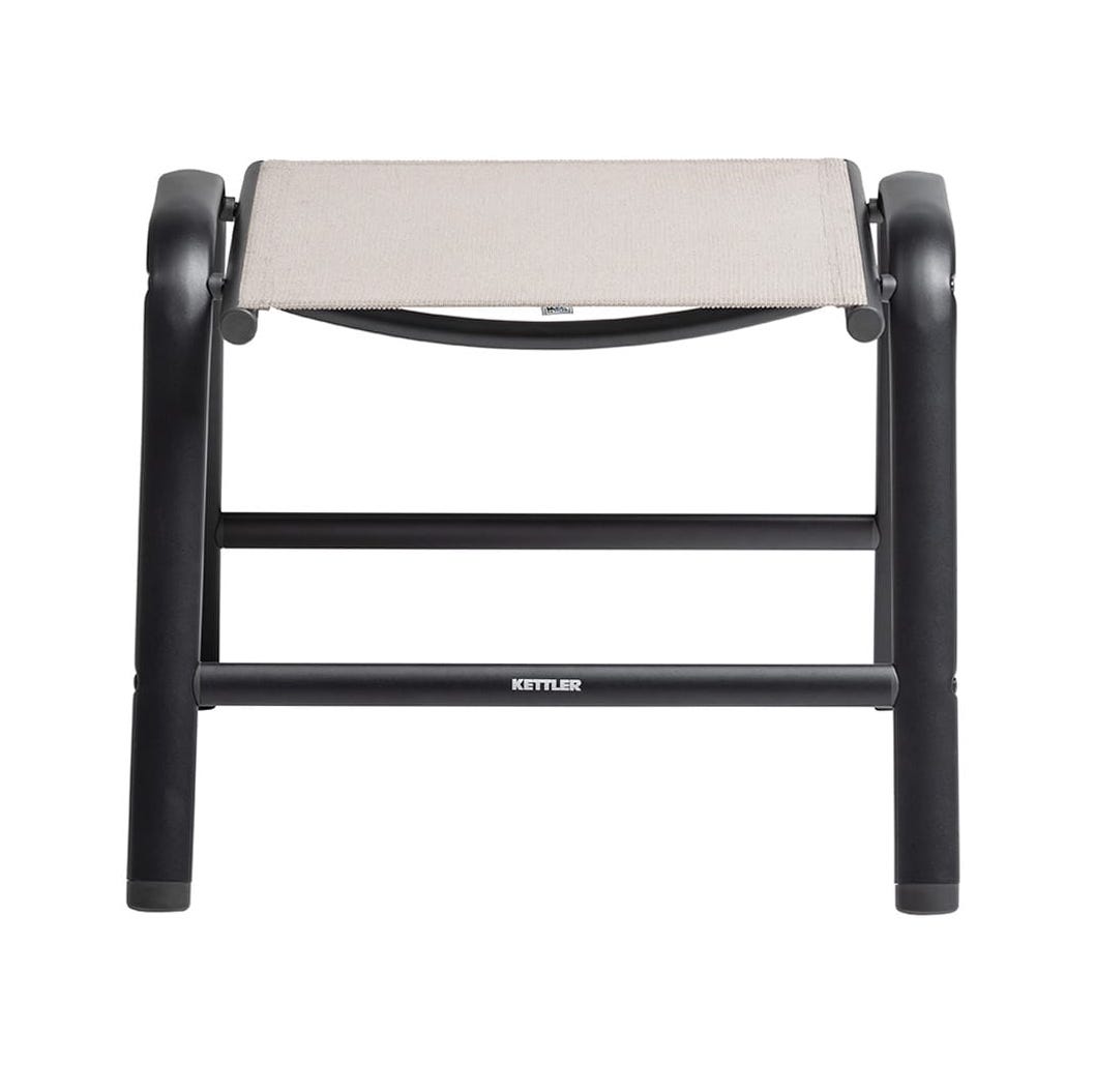 Kettler-Manhattan Hocker schwarz matt/Dublin Aluminium
