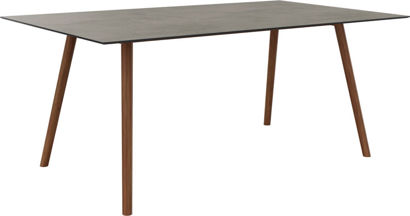 Stern Dining-Tisch Gartentisch Teakholz 180x100 cm mit wählbarer Tischplatte