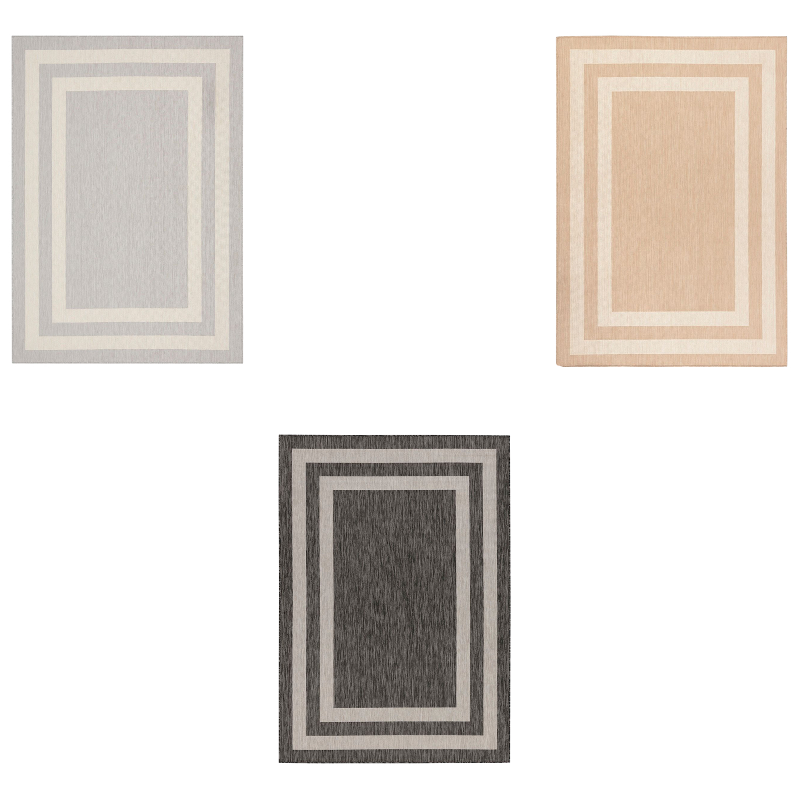 Peyer Syntex Teppich Terrace Bordüre 120/170 cm Outdoor-Teppich Gartenteppich