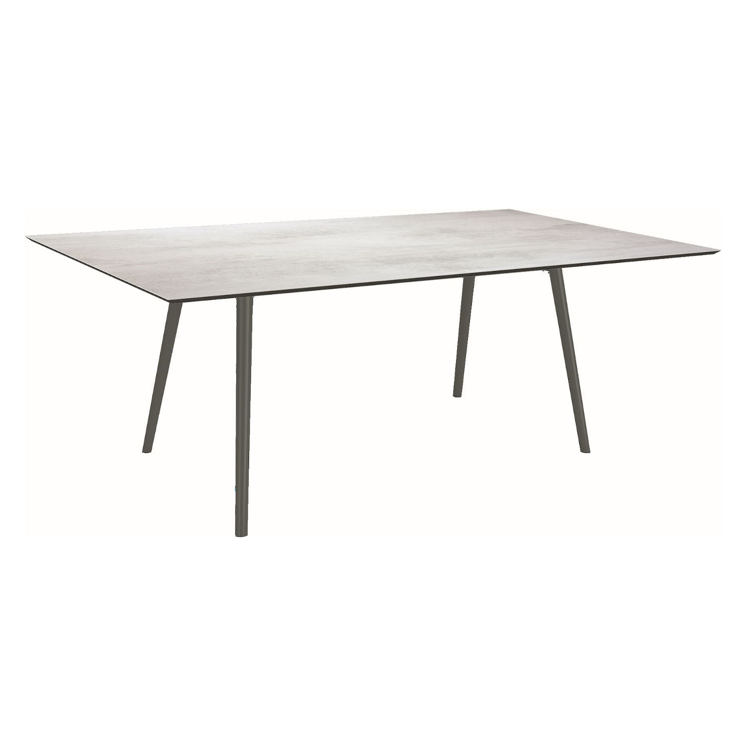 Stern 5-teiliges Dining-Set Greta mit Interno 180x100 cm Alu anthrazit/platin/seidengrau mit Eckbank