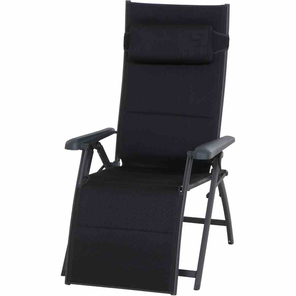 Siena Garden Campingrelax PREMIUM, stufenlos verstellbar, 84x69x124 cm anthrazit M31051