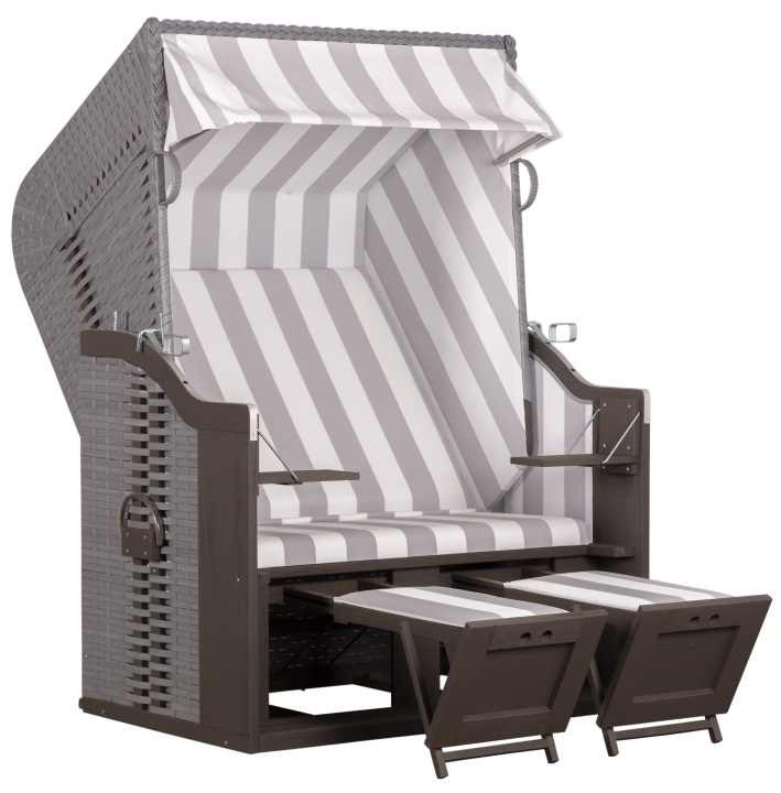 deVries Strandkorb Profi Ostsee FEHMARN PE Des. 989 Gartenstrandkorb 124x87x159cm deVries Strandkorb Profi Ostsee FEHMARN PE Des. 989 Gartenstrandkorb 124x87x159cm