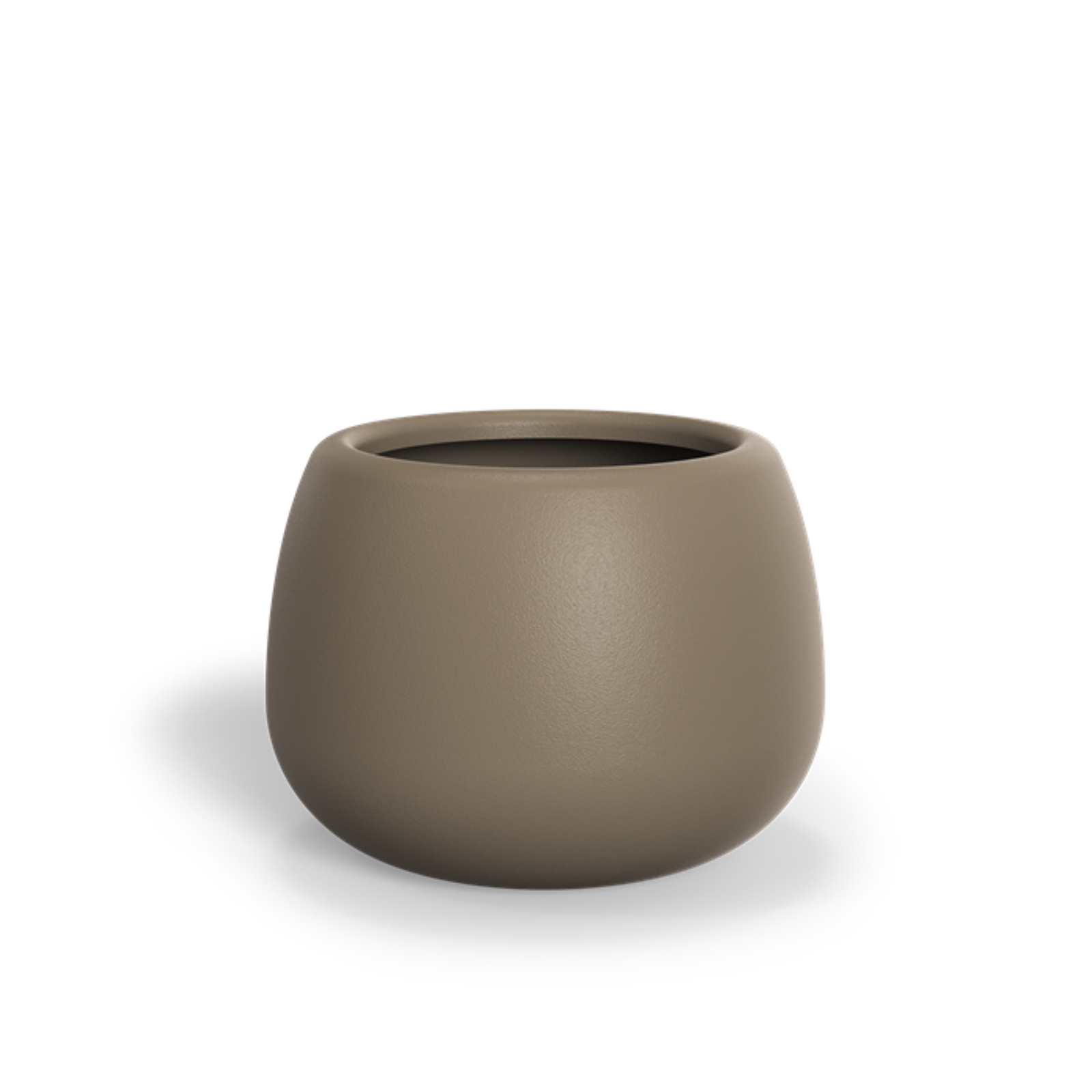 Adezz Mero Pflanzgefäß Fiberglas Pflanzkübel Blumenkübel 80x60 cm beigegrau