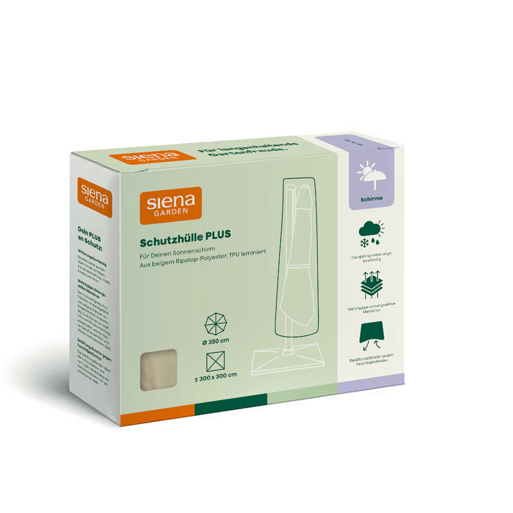 Siena Garden A-Schirmhülle H 250 x 55/60 Ø 3,5m Schutzhülle Abdeckplane