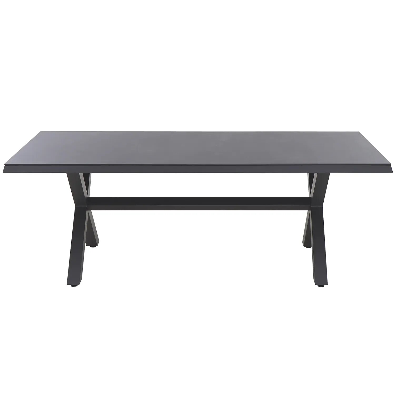 Siena Garden  Sincro Dining Tisch – 200 x 100 cm, Aluminium (matt anthrazit) & HPL Ferro
