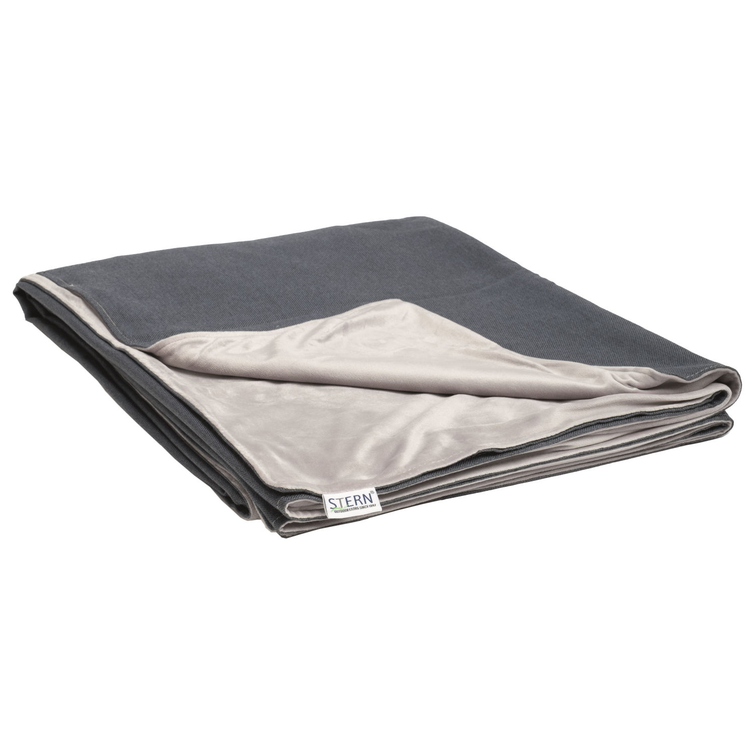 Stern Decke 158x200 cm Outdoorstoff dunkelblau/Fleece hellgrau Kuscheldecke Stern Decke 158x200 cm Outdoorstoff dunkelblau/Fleece hellgrau Kuscheldecke