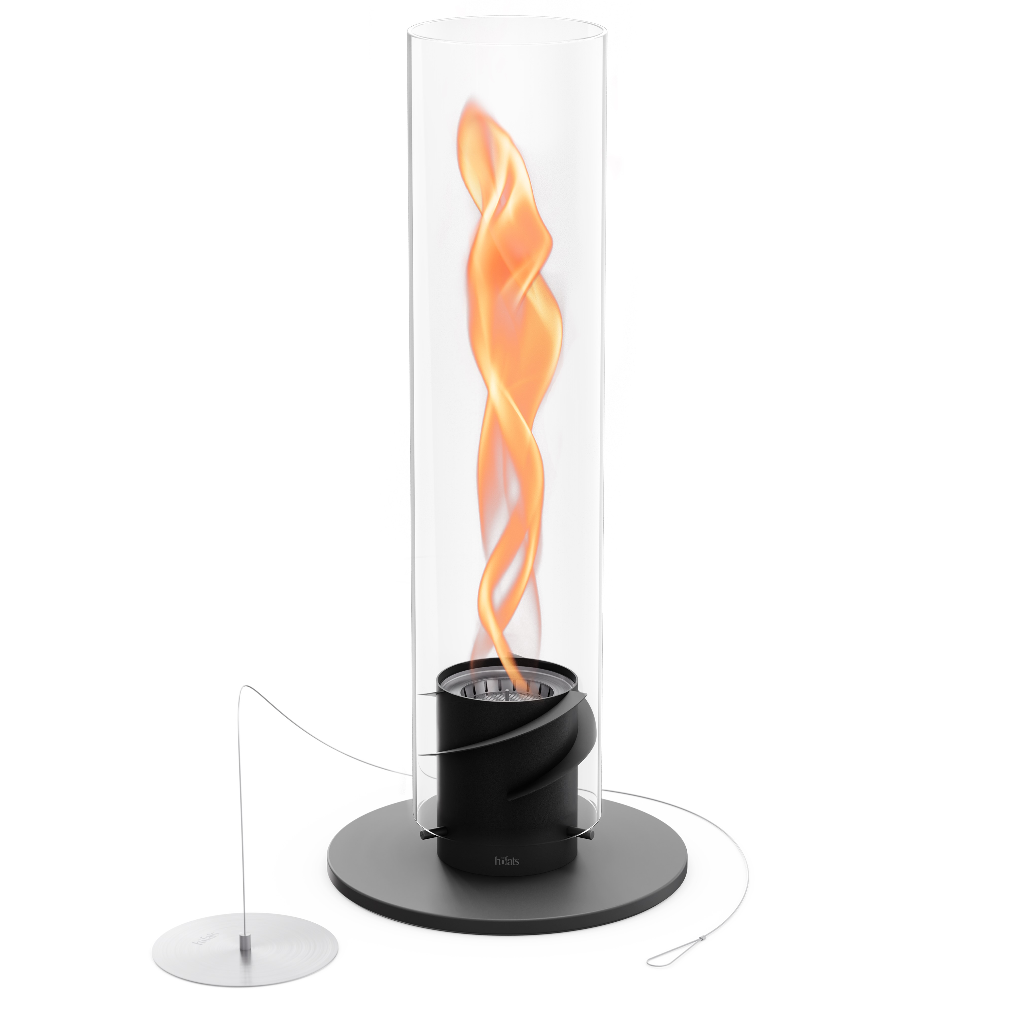 höfats Tischfeuer SPIN 1500 Standfeuer Schwarz