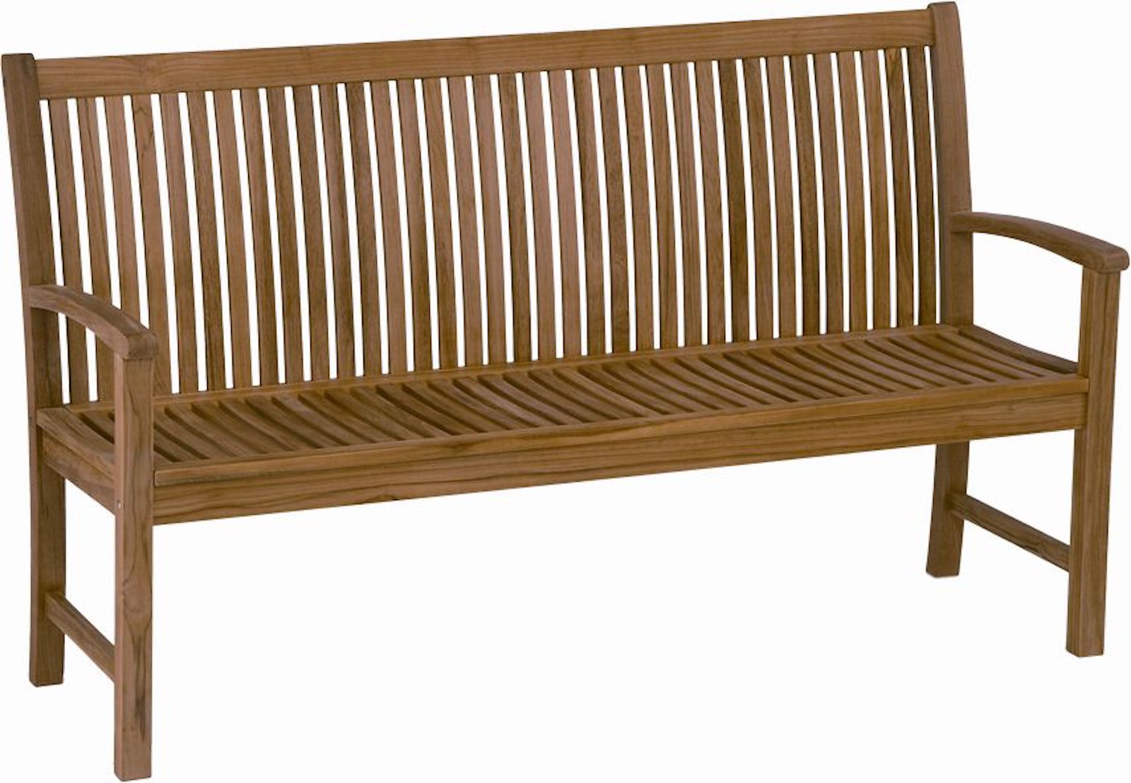 Stern 3-Sitzer Bank Malaga Teakholz unbehandelt 159 cm Gartenbank Sitzbank
