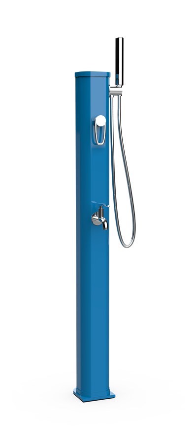 Formidra Jolly Go 20L Solardusche Gartendusche Außendusche 20 Liter Aluminium Blau Capri
