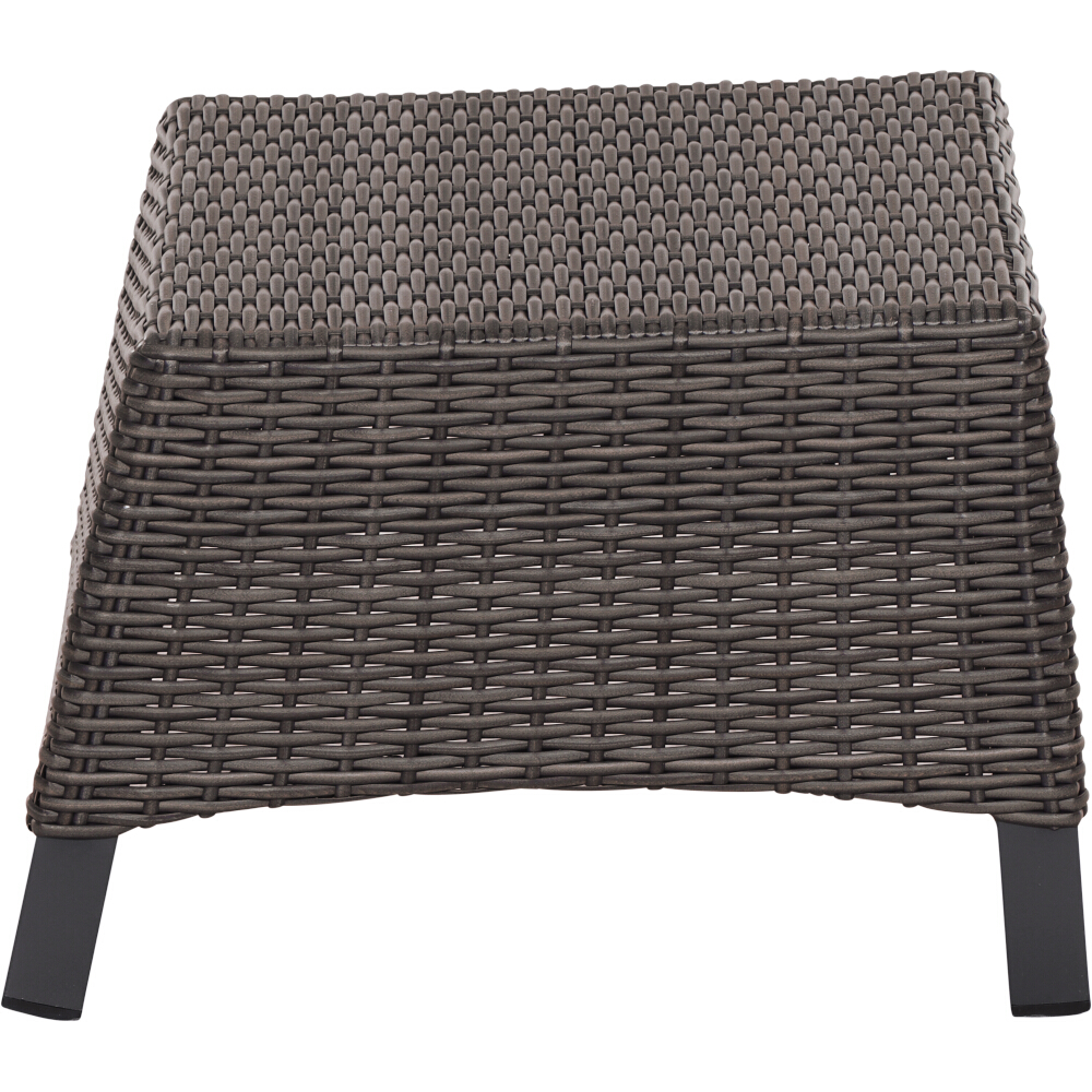 Siena Garden Verdo Dining Hocker Gardino®-Geflecht bronze-grau/Aluminium Sitzhocker