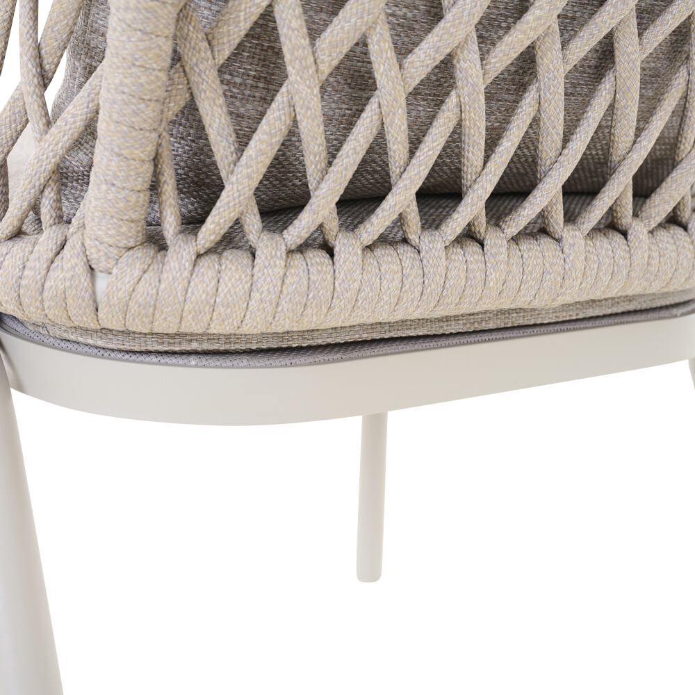 Siena Garden Chester Sessel matt seidengrau/taupe-grau