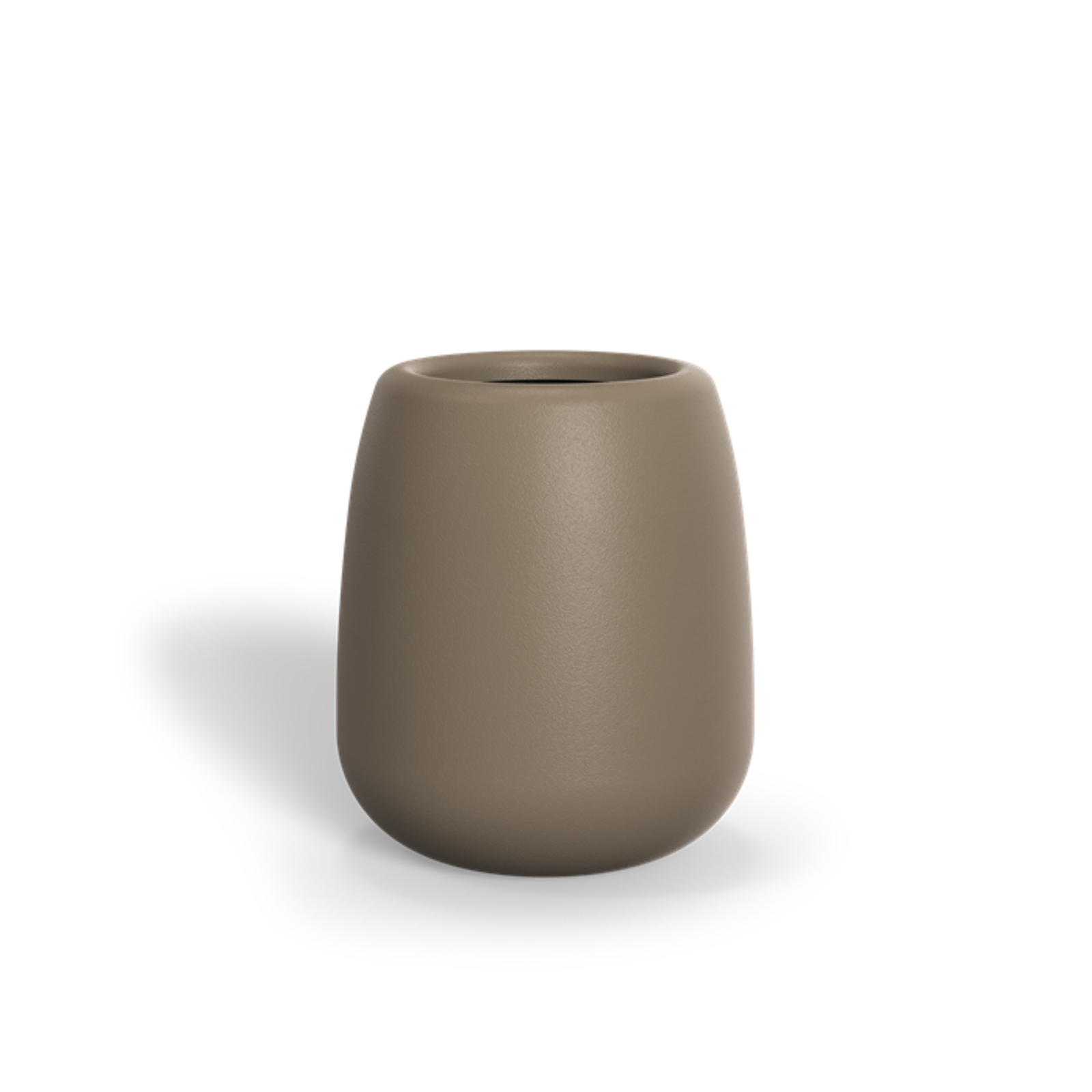 Adezz Mero Pflanzgefäß Fiberglas Pflanzkübel Blumenkübel 60x70 cm beigegrau