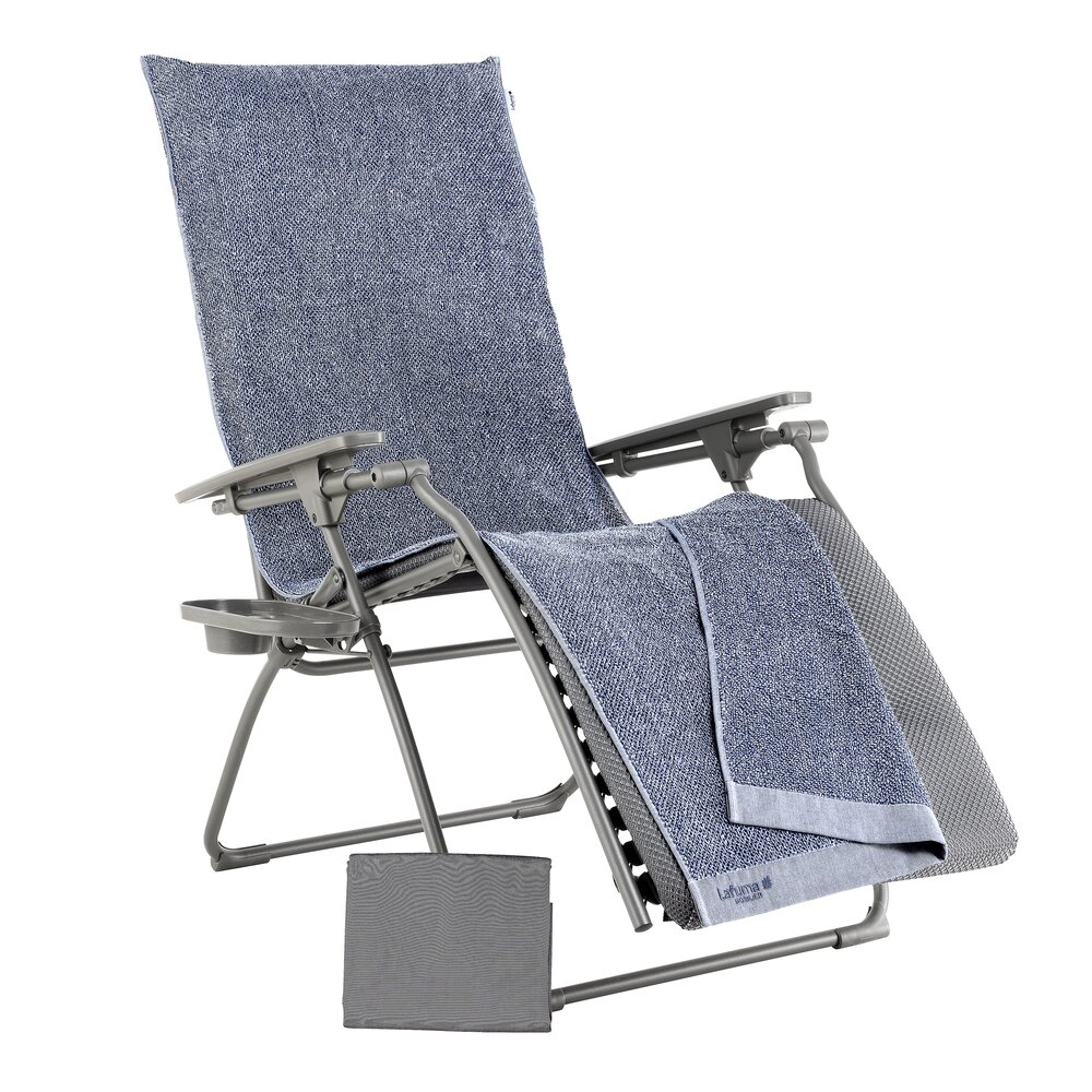 Lafuma Evolution BeComfort® Relaxliege Relaxsessel-Set und Zubehör Grau Silver LFM5429.8901.U