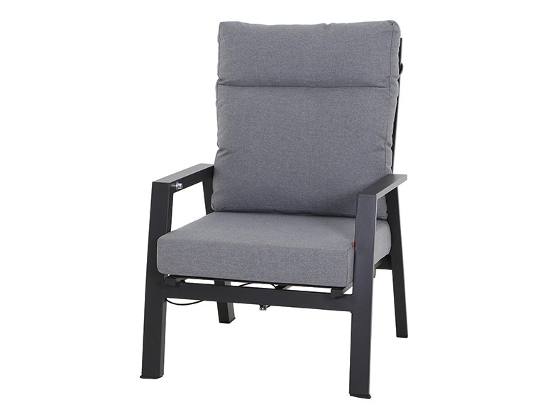 Siena Garden Loungesessel Valencia Aluminium Ranotex®-Gewebe grau J04048
