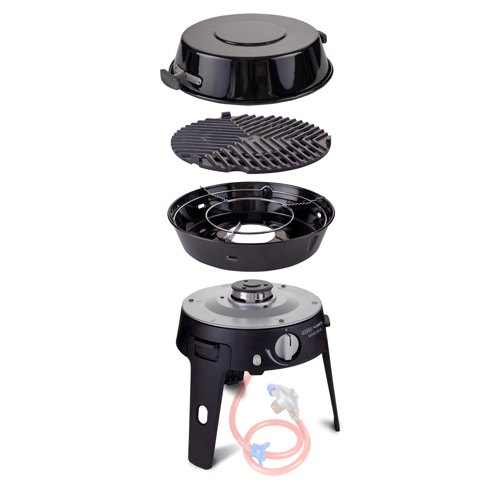 Cadac Safari Chef 30 LP Combo 50mbar Gasgrill Campinggrill ø 30 cm 6545C-20-DE