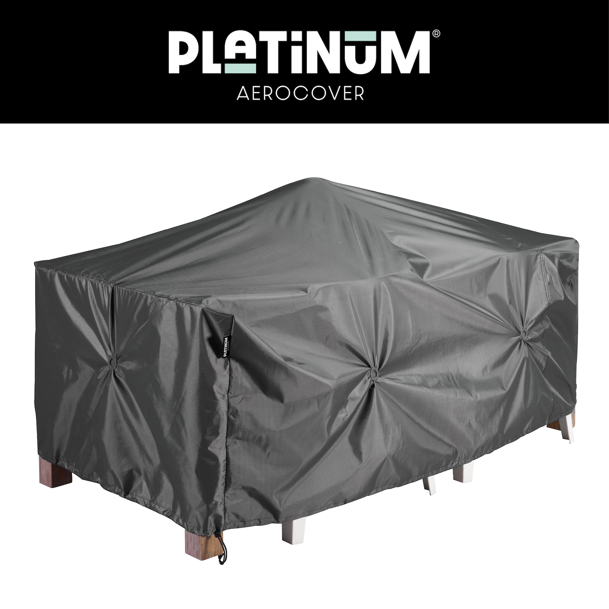 AeroCover Schutzhülle für rechteckige Lounge-Sets Schutzhaube 180 x 150 x H 85 cm