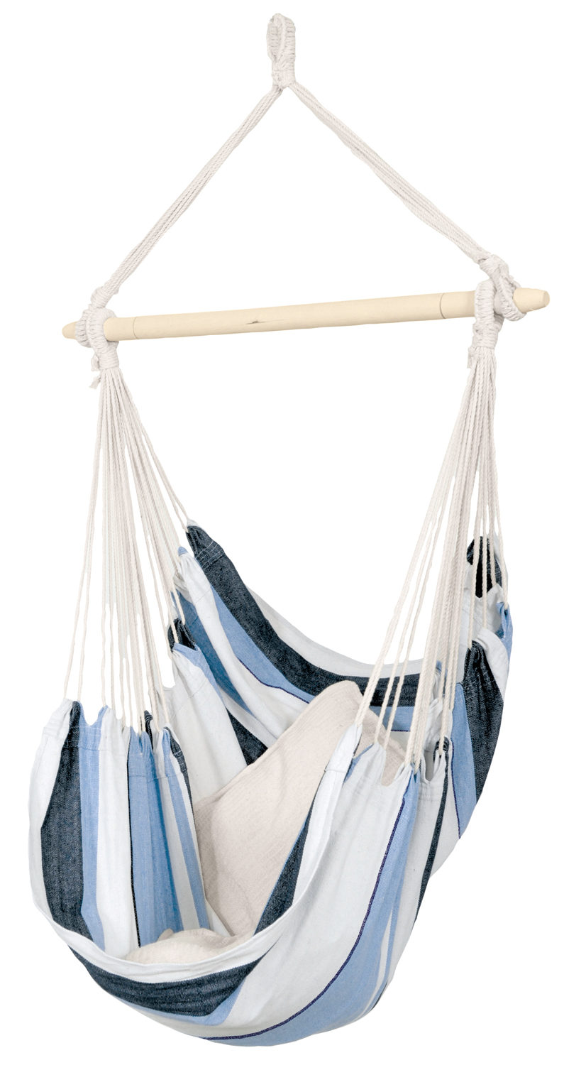 AMAZONAS L Hängesessel Havanna Marine mit Spreizstab Sitzfläche ca. 150 x 120 cm AMAZONAS L Hängesessel Havanna Marine mit Spreizstab Sitzfläche ca. 150 x 120 cm