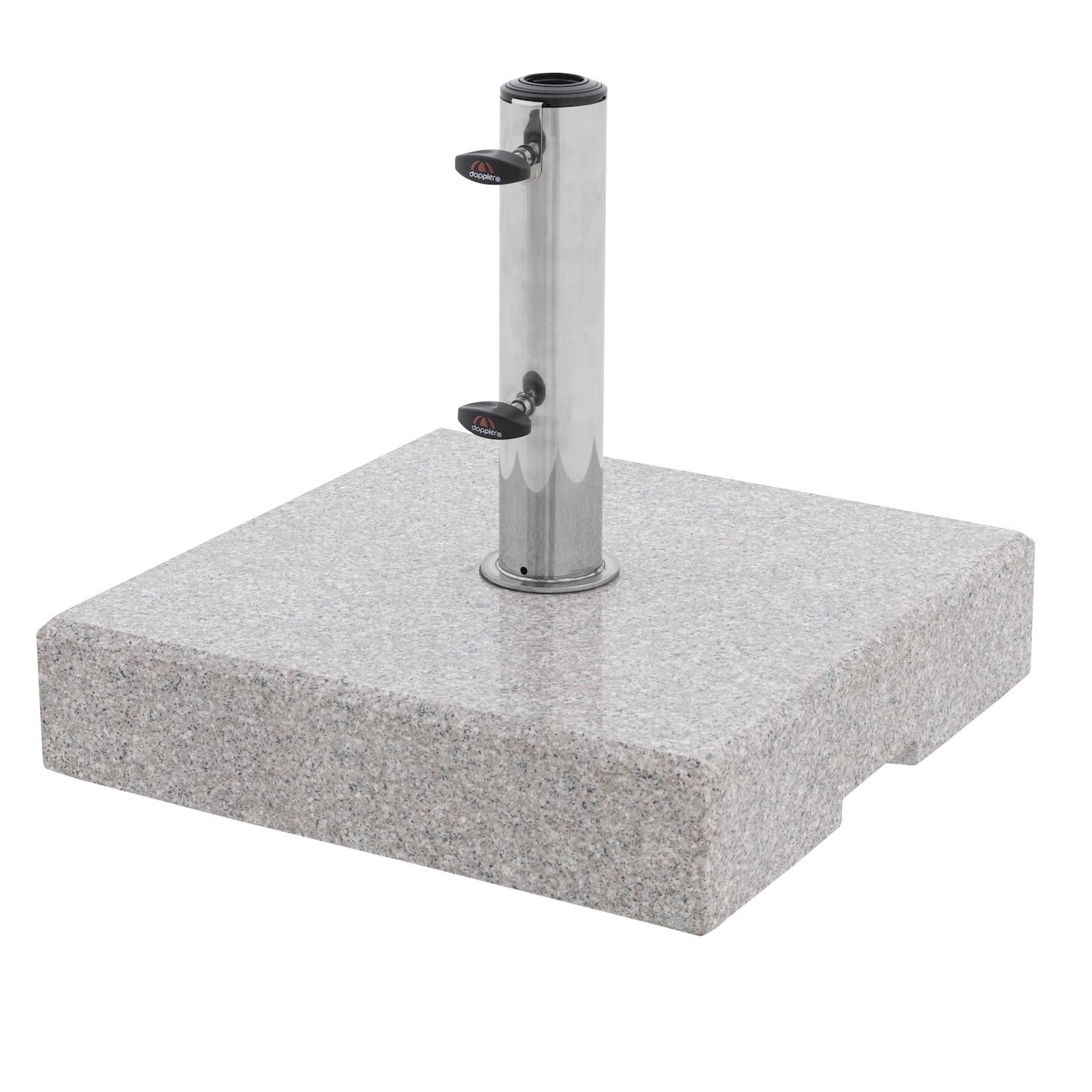 Doppler Life Granitsockel 45 kg für Rohr ø 32 x 60 mm Schirmsockel 45 x 45 x 8,6 cm