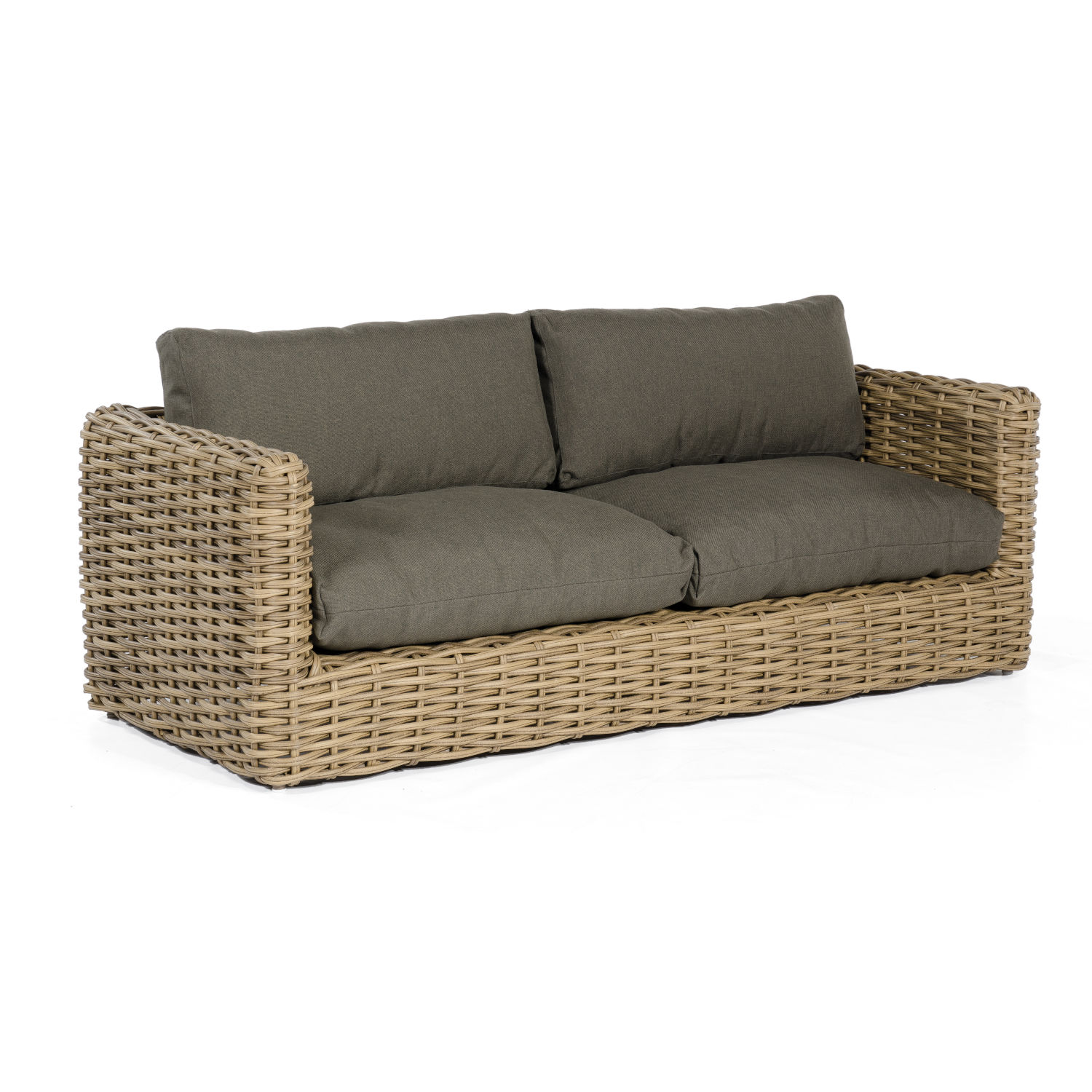 Sonnenpartner Sands Loungesofa Aluminium mit Polyrattan Light Oaks Lounge-Sofa