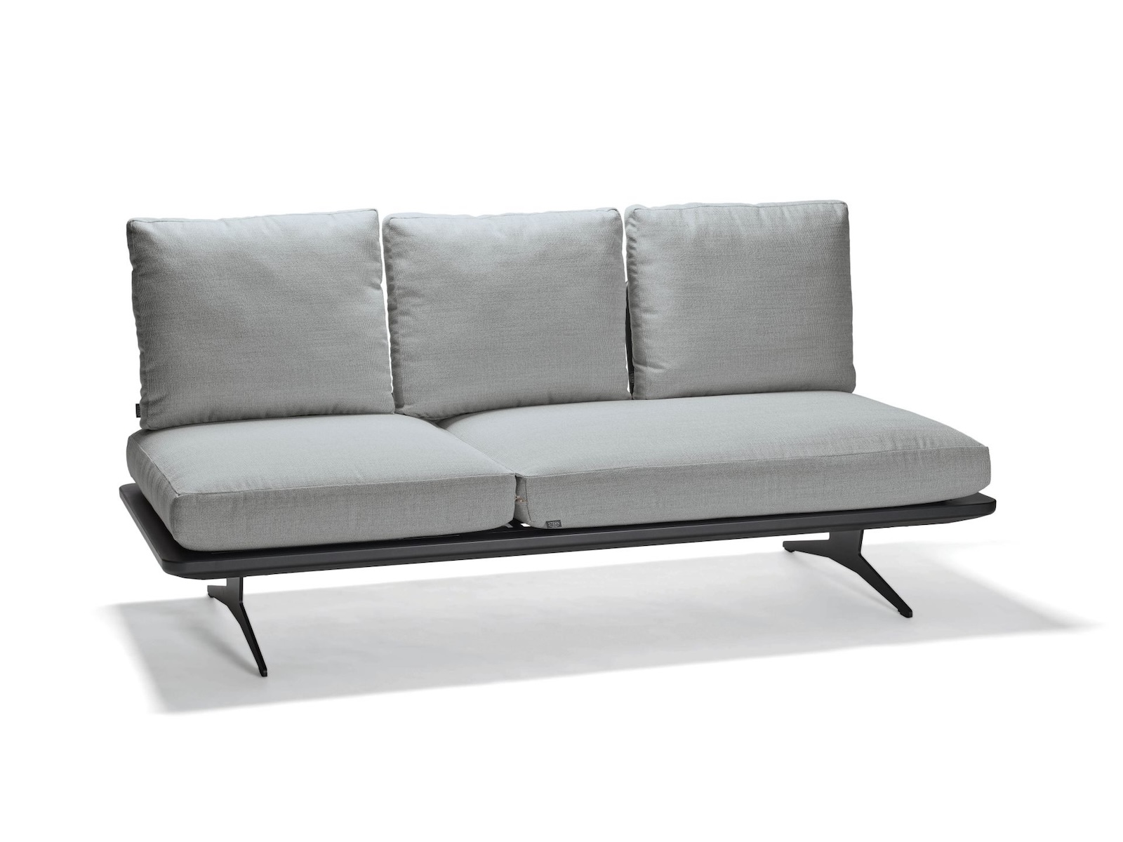Stern Enya Lounge-Set 7-teilig granitgrau Lounge-Bank Lounge-Tisch Eckmodul Mittelelement Anstecktische