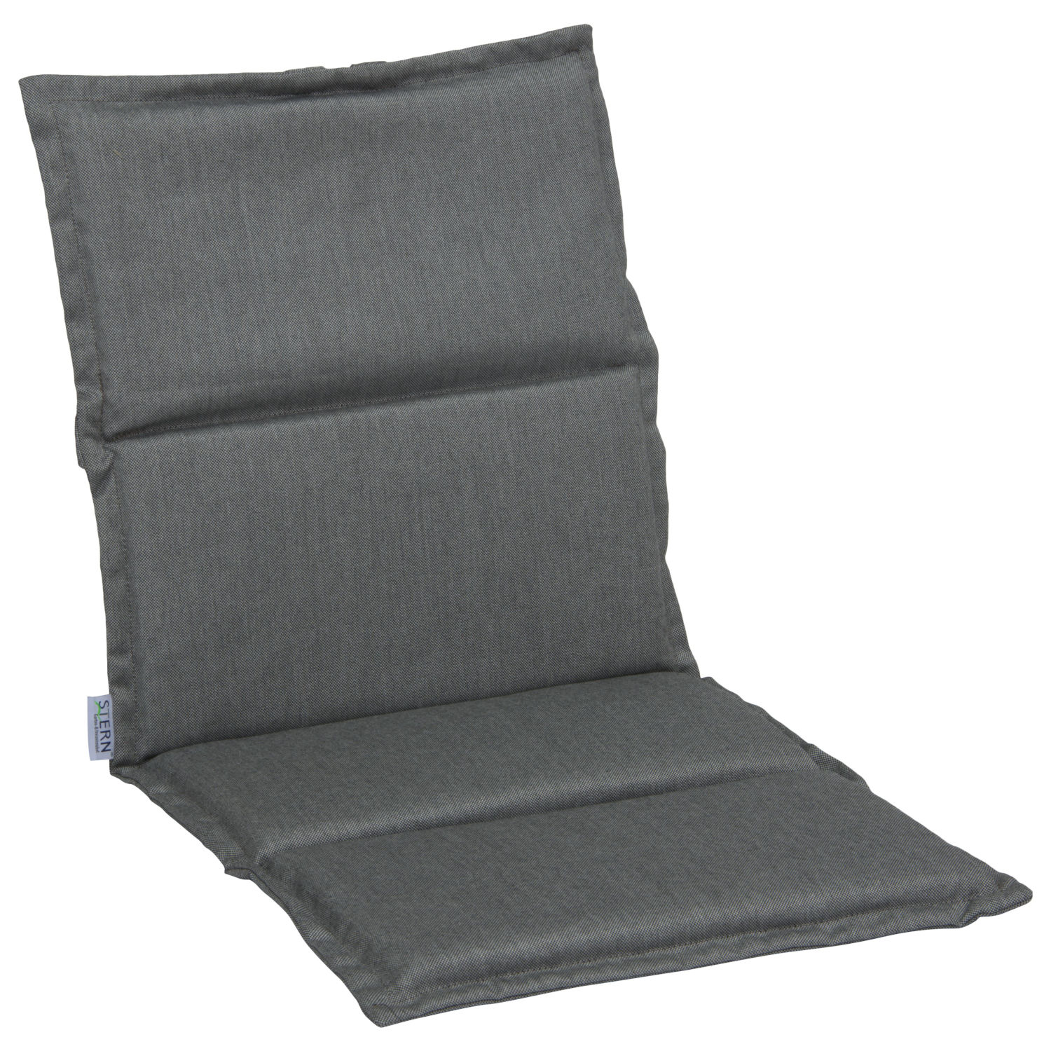 Stern Auflage für Stapelsessel Outdoorstoff seidengrau uni 93x46 cm Universalauflage Sitzkissen Stern Auflage für Stapelsessel Outdoorstoff seidengrau uni 93x46 cm Universalauflage Sitzkissen