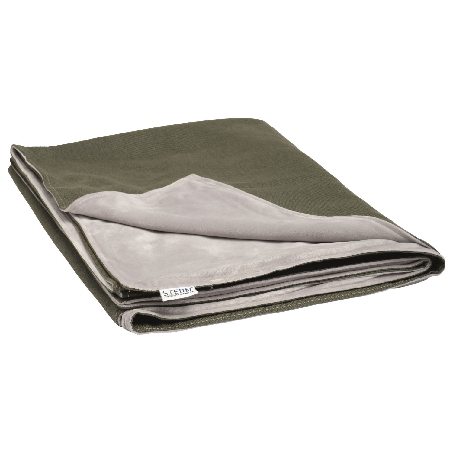 Stern Decke 158x200 cm Outdoorstoff dunkelgrün/Fleece hellgrau Kuscheldecke Stern Decke 158x200 cm Outdoorstoff dunkelgrün/Fleece hellgrau Kuscheldecke