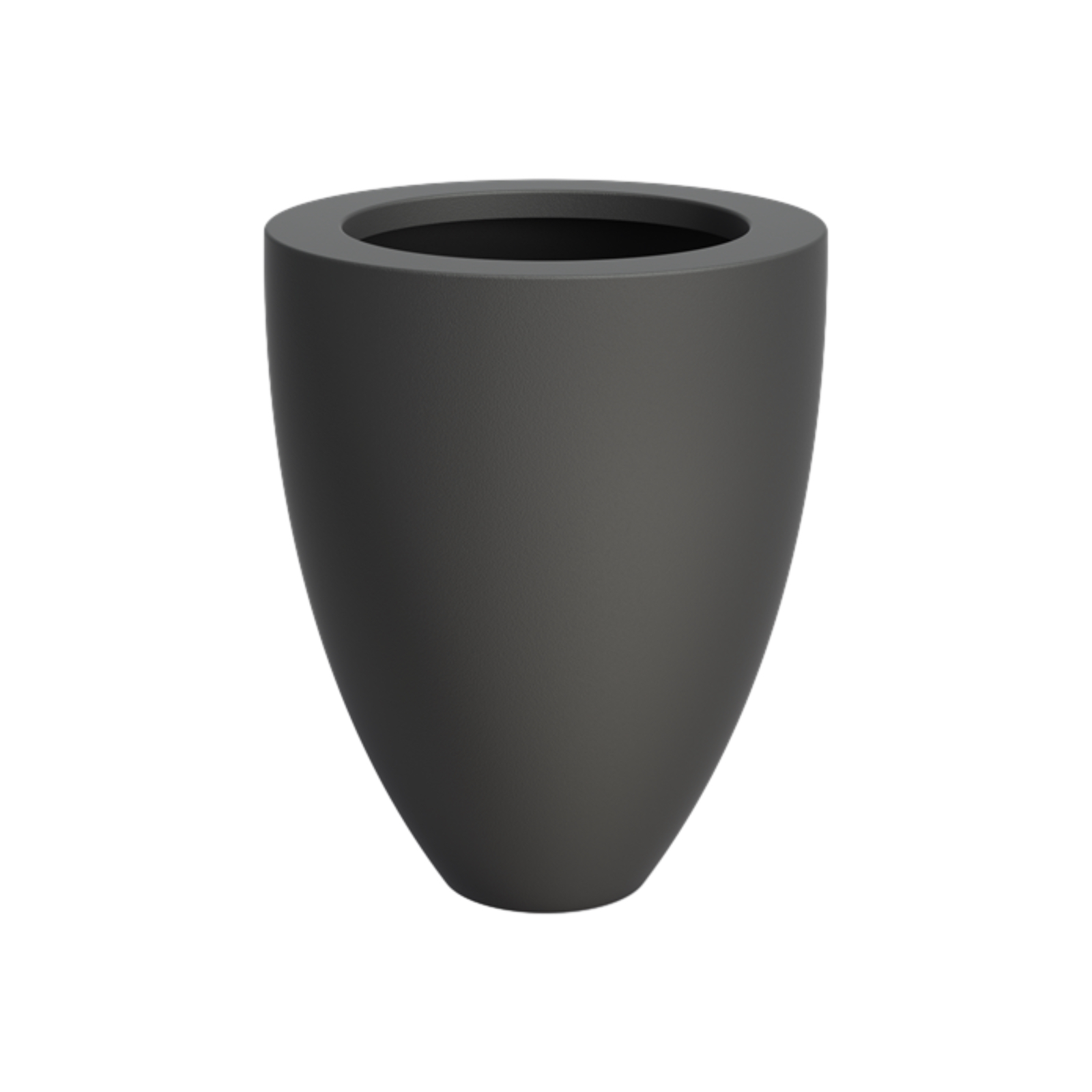 Adezz Canna Pflanzgefäß Fiberglas Pflanzkübel Blumenkübel 80x100 cm schwarz