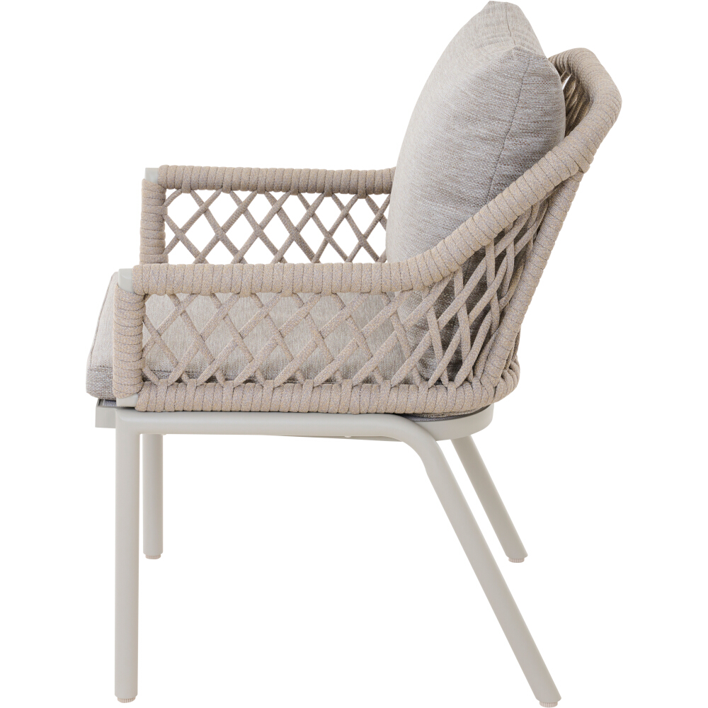 Siena Garden Chester Sessel matt seidengrau/taupe-grau