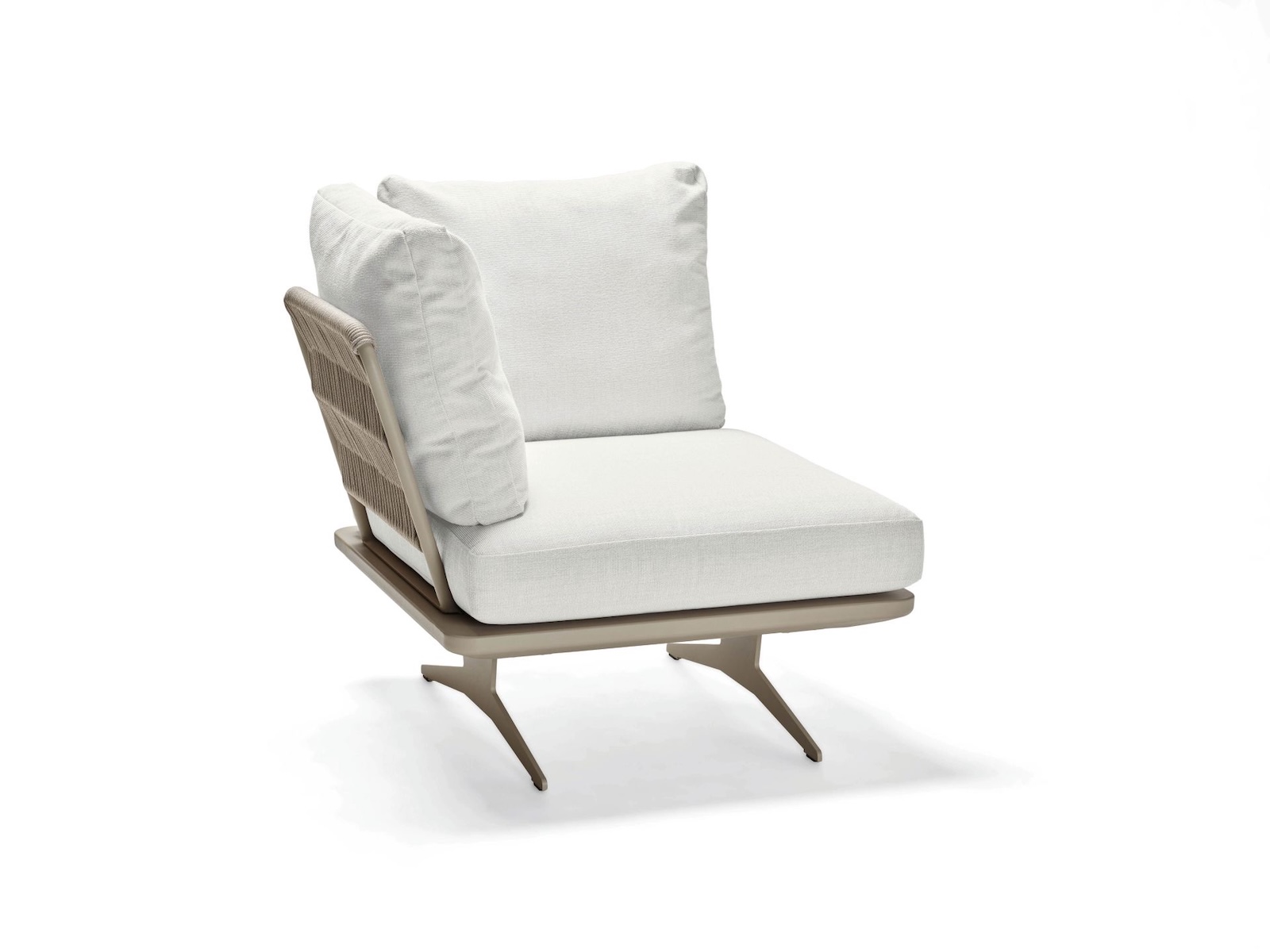 Stern Enya Lounge-Set 7-teilig Greige/Ivory Lounge-Bank Lounge-Tisch Eckmodul Mittelelement