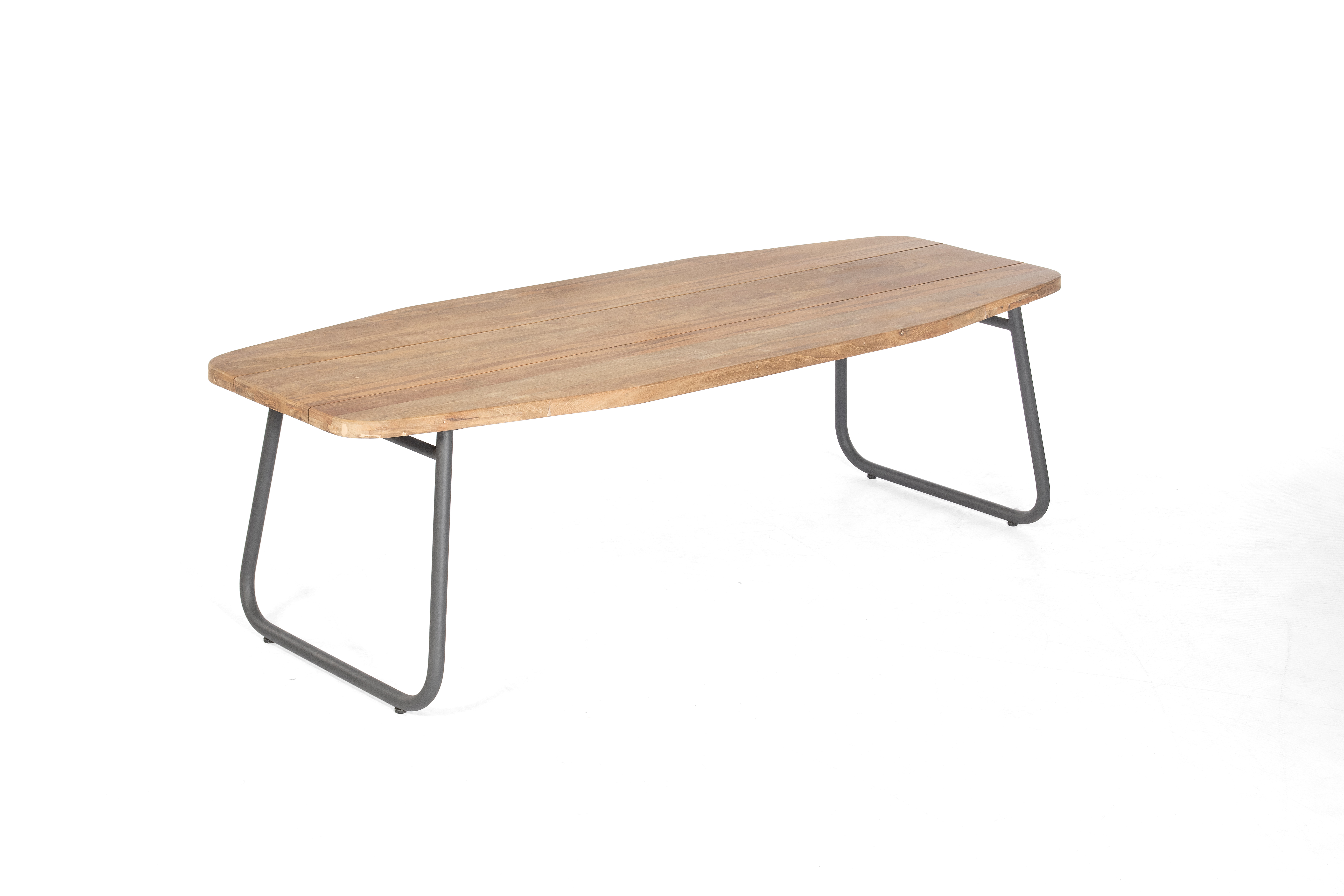 Sonnenpartner Centurion Holztisch Gartentisch 240/90x73 cm Aluminium/ Old Teak