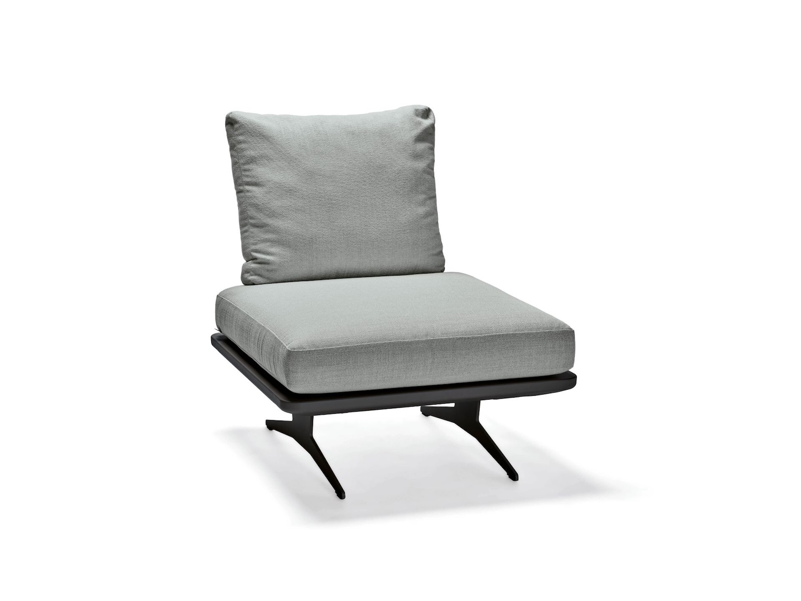 Stern Enya Lounge-Set 7-teilig granitgrau Lounge-Bank Lounge-Tisch Eckmodul Mittelelement Anstecktische
