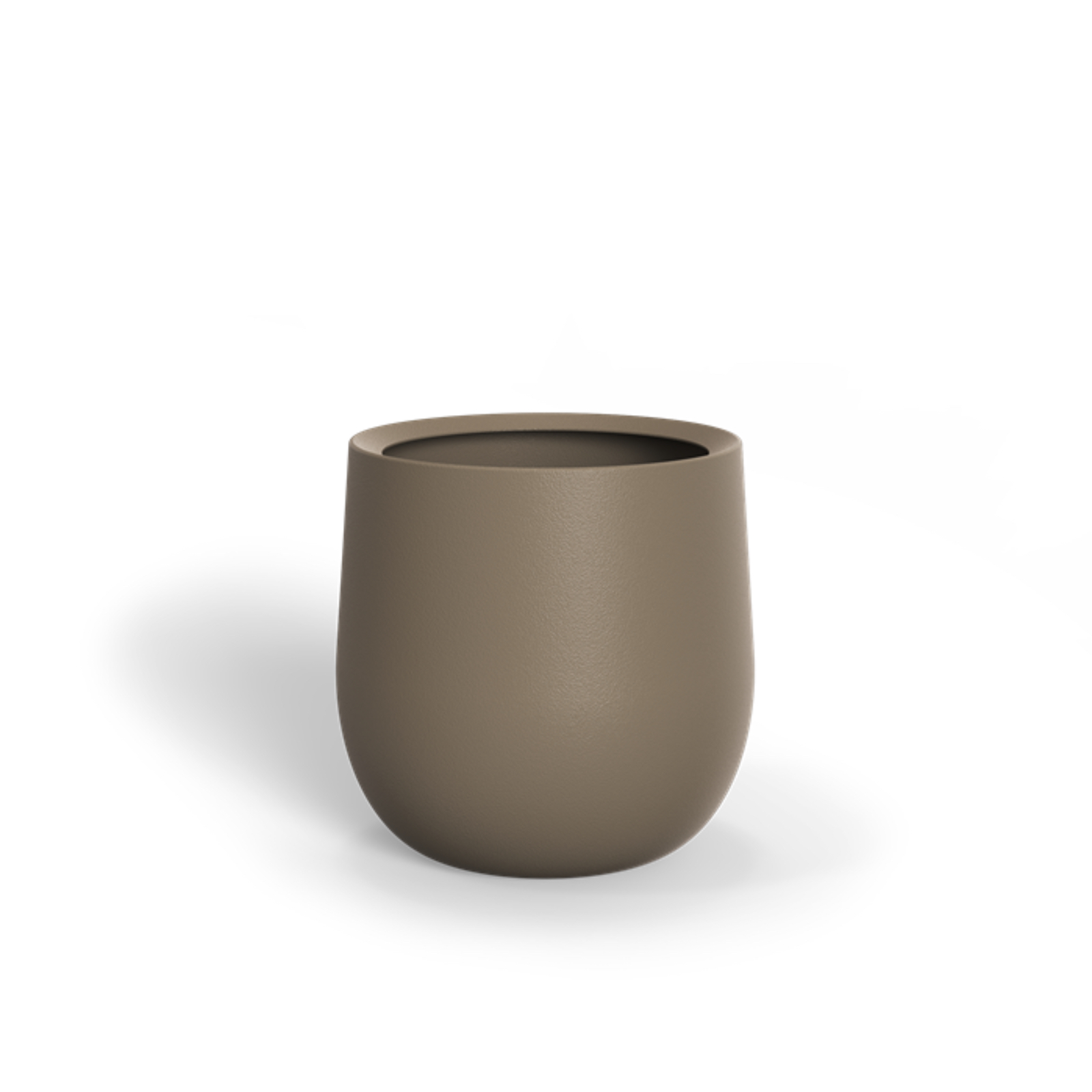 Adezz Lora Pflanzgefäß Fiberglas Pflanzkübel Blumenkübel 60x60 cm beigegrau