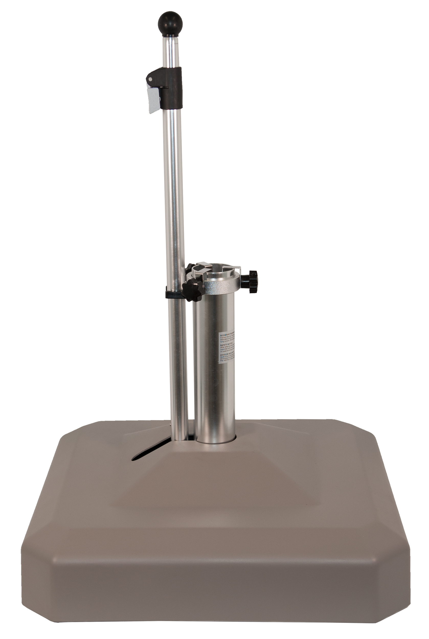 Liro Schirmständer Mini Plus 45 S mit flexibler Klemmung graphit 55 x 55 cm 45S-50-03