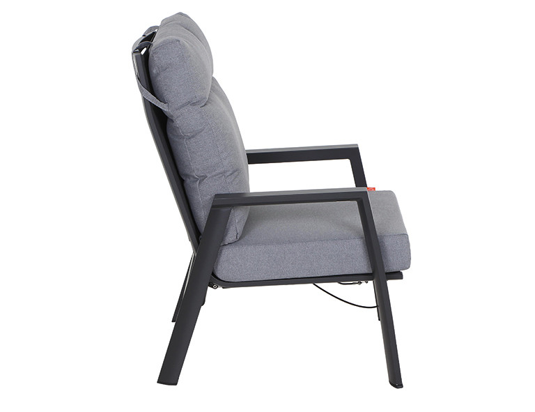 Siena Garden Loungesessel Valencia Aluminium Ranotex®-Gewebe grau J04048
