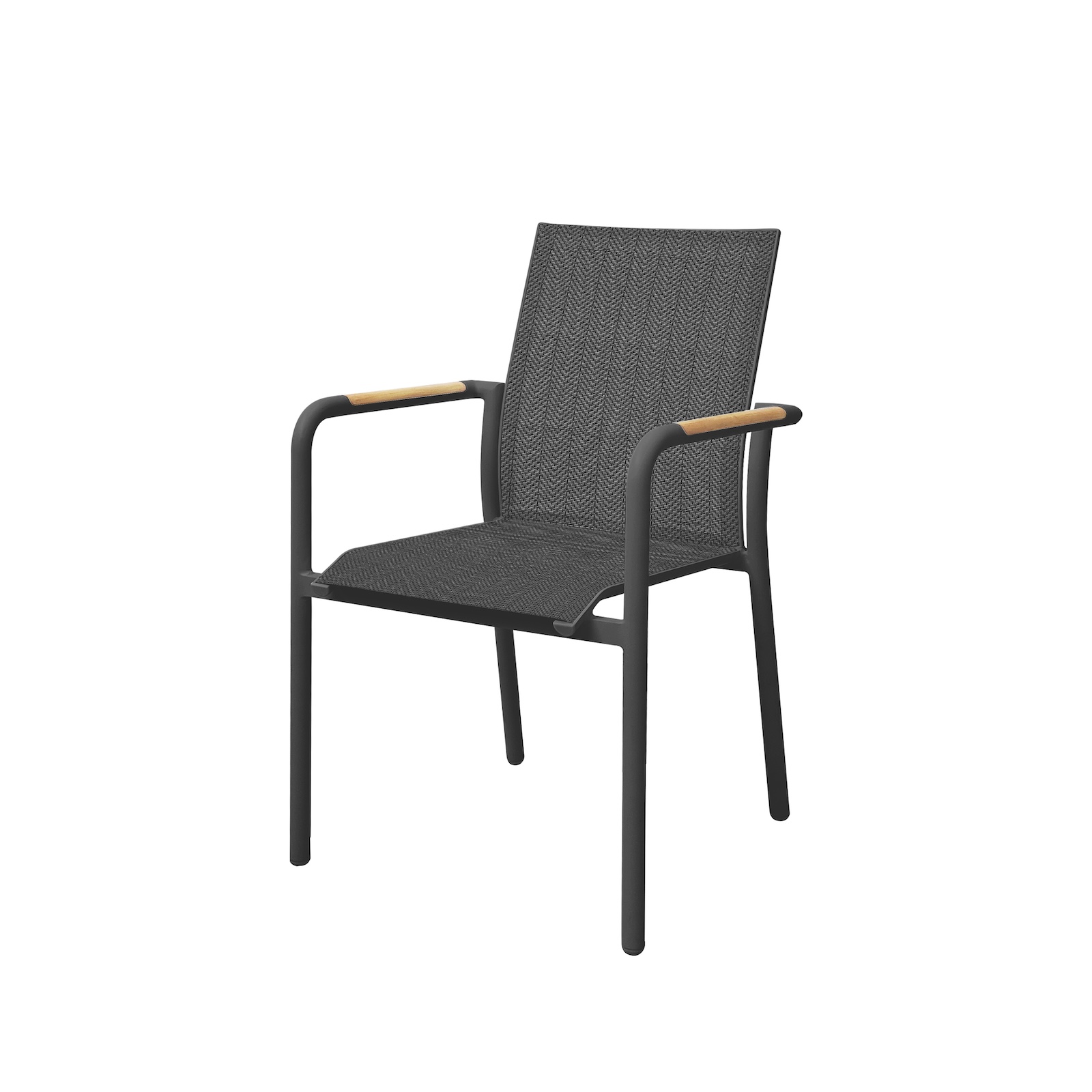 Best Freizeitmöbel Stapelsessel Paros anthrazit/Teak ca. 56 x 64 x 85 cm Best Freizeitmöbel Stapelsessel Paros anthrazit/Teak ca. 56 x 64 x 85 cm