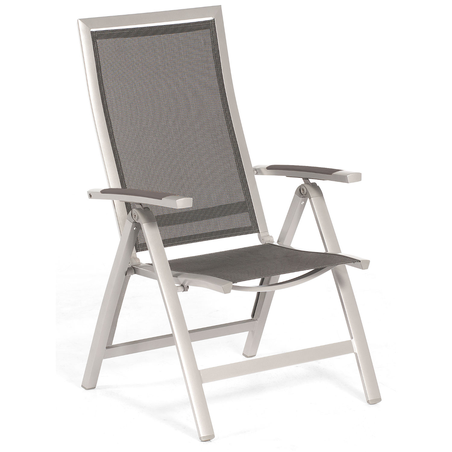 Sonnenpartner Star Klappsessel mit Textilen silber Klapp-Sessel 111 x 84 x 65 cm