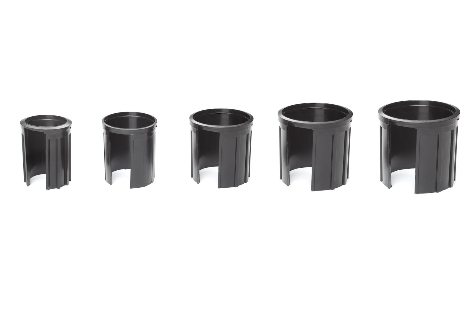 Doppler Reduzierringe 5 Größen für Schirmstock Adapter 52 / 48 / 38 / 32 / 25 mm schwarz