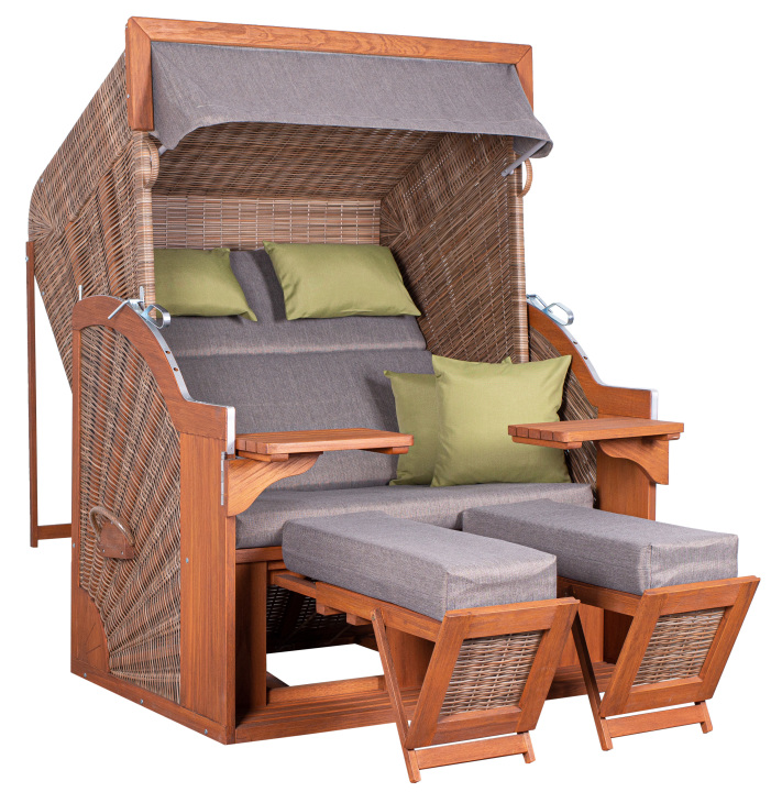 deVries Strandkorb PURE® COMFORT XL PE griseum Des. 490 135 x 92 x 165 cm deVries Strandkorb PURE® COMFORT XL PE griseum Des. 490 135 x 92 x 165 cm