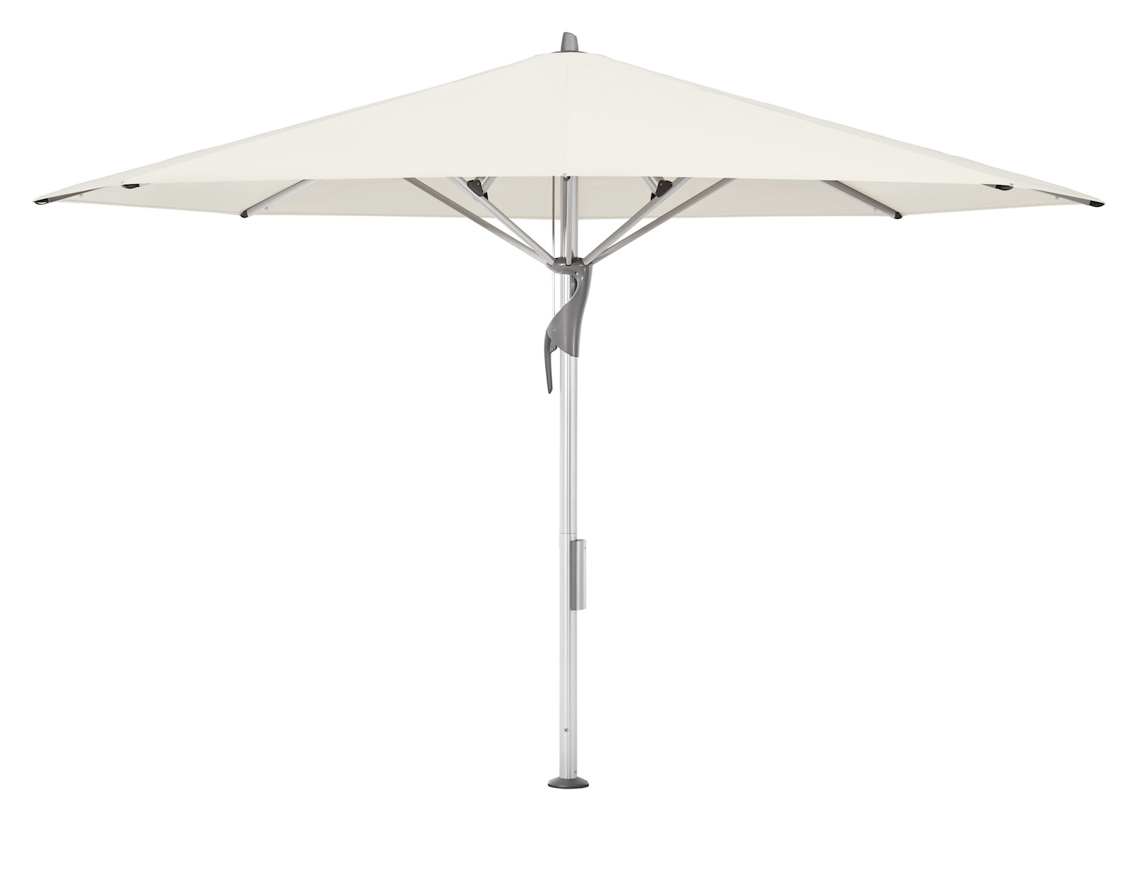 GLATZ Sonnenschirm FORTELLO® rund ø 400 cm Farbe 158 Off White Mittelmastschirm inkl. Akku-Pack