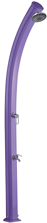 Formidra Jolly Solardusche 25 Liter Gartendusche Außendusche Aluminium Violett