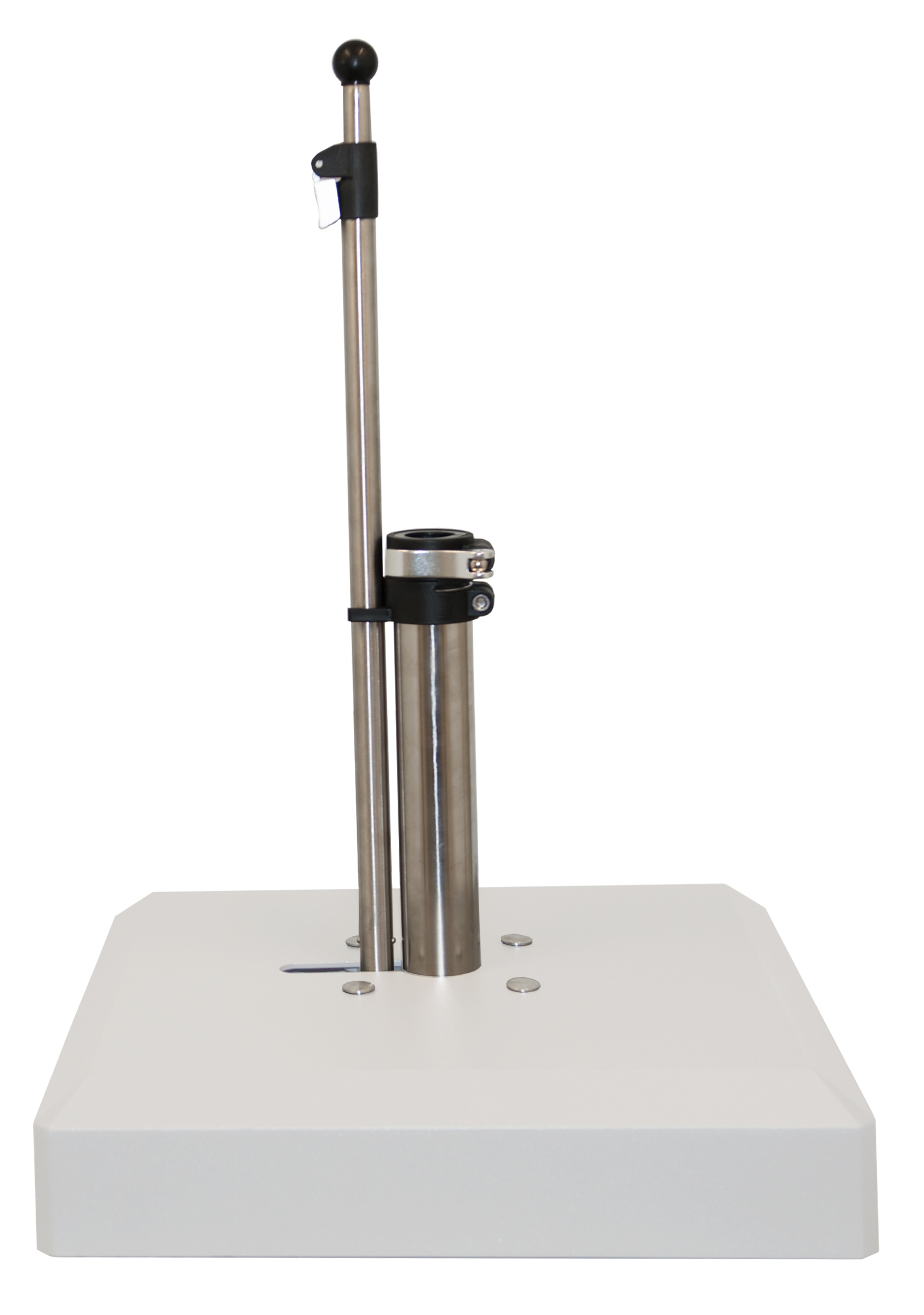 Liro Schirmständer Alu-Vario 50 K mit Schnellspannung 55 x 55 cm weiß V1K-50-01